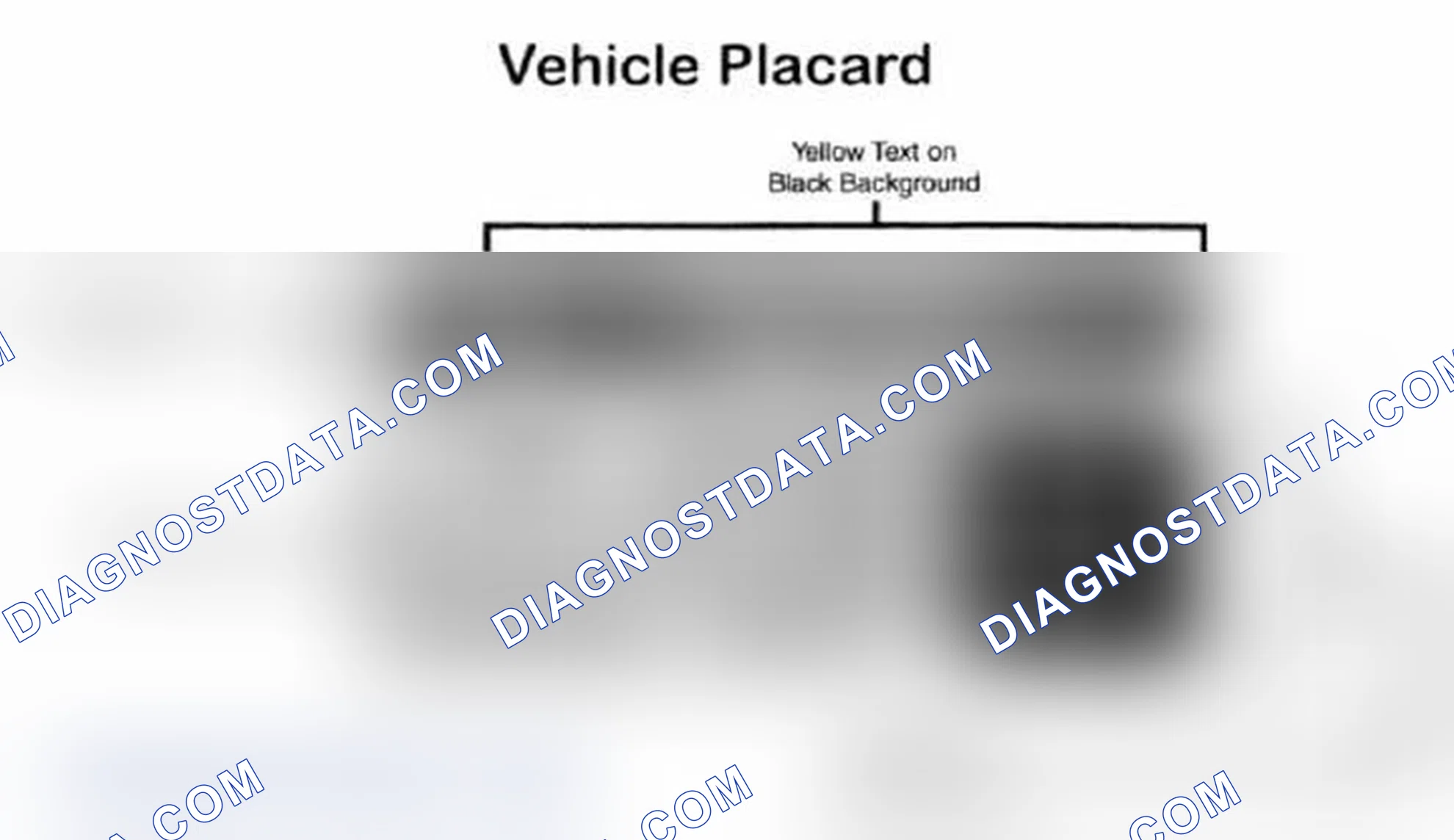Scheme 28: Vehicle Tire Placard - Typical