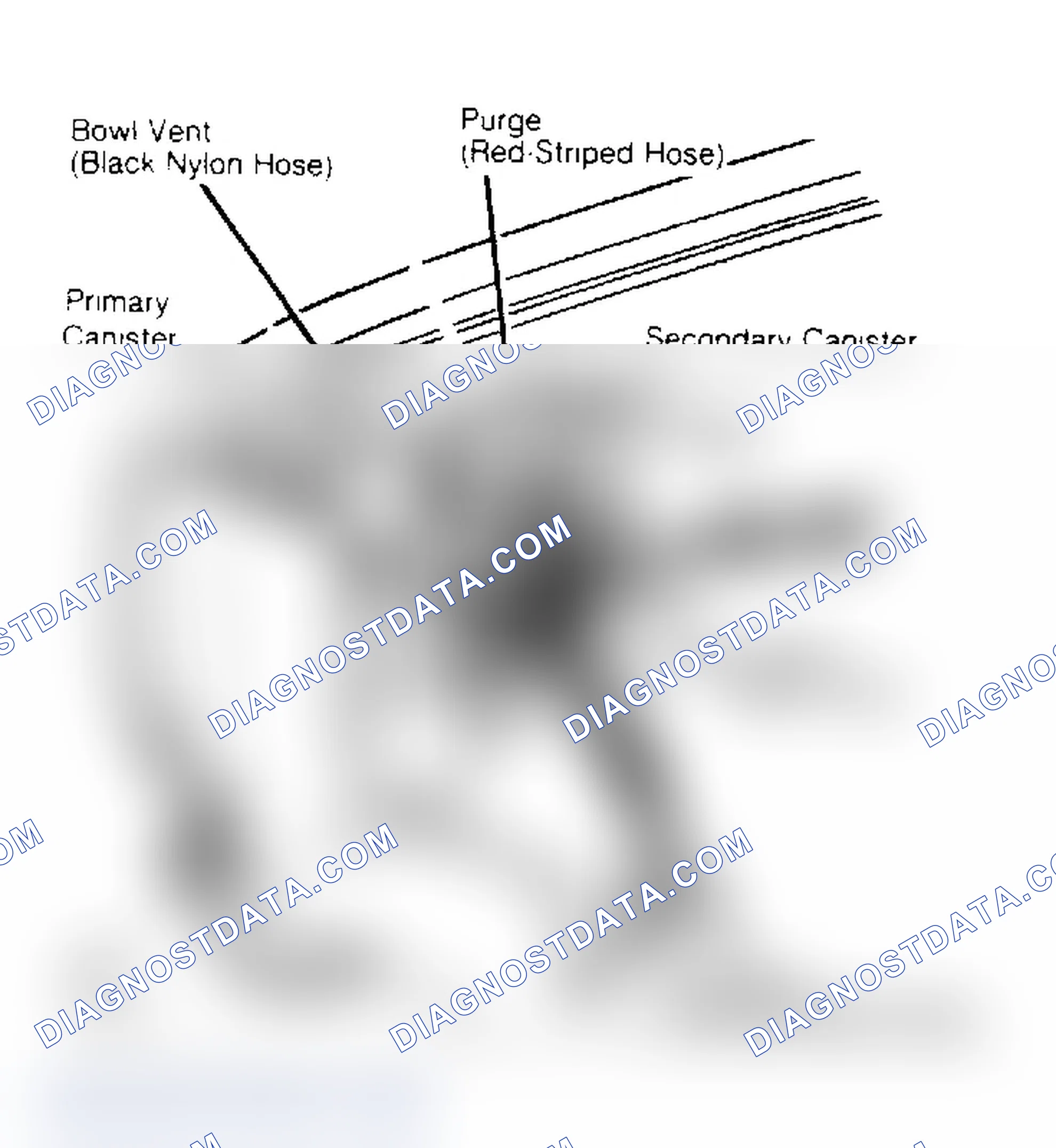 Scheme 38: Dual Canister Mounting (Typical) Canisters are mounted on right front fender. Courtesy of Chrysler Motors.