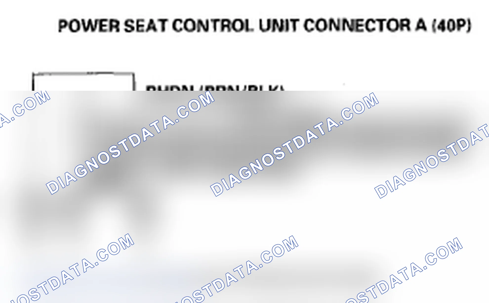 Scheme 71: DTC B1847: Power Seat Rear Up-Down Switch Circuit Malfunction