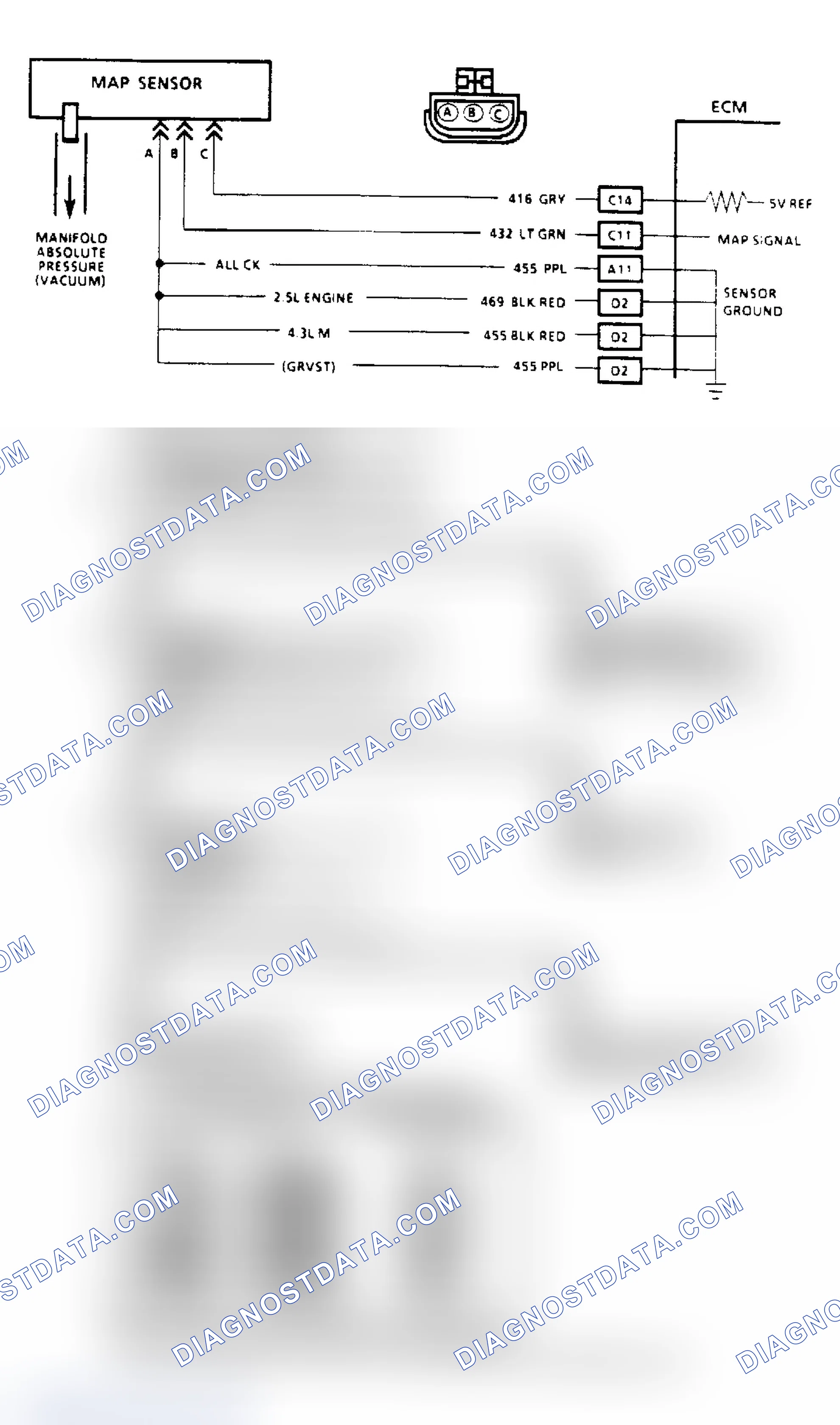 Scheme 69: Code 34, MAP Sensor (Signal Voltage Low)