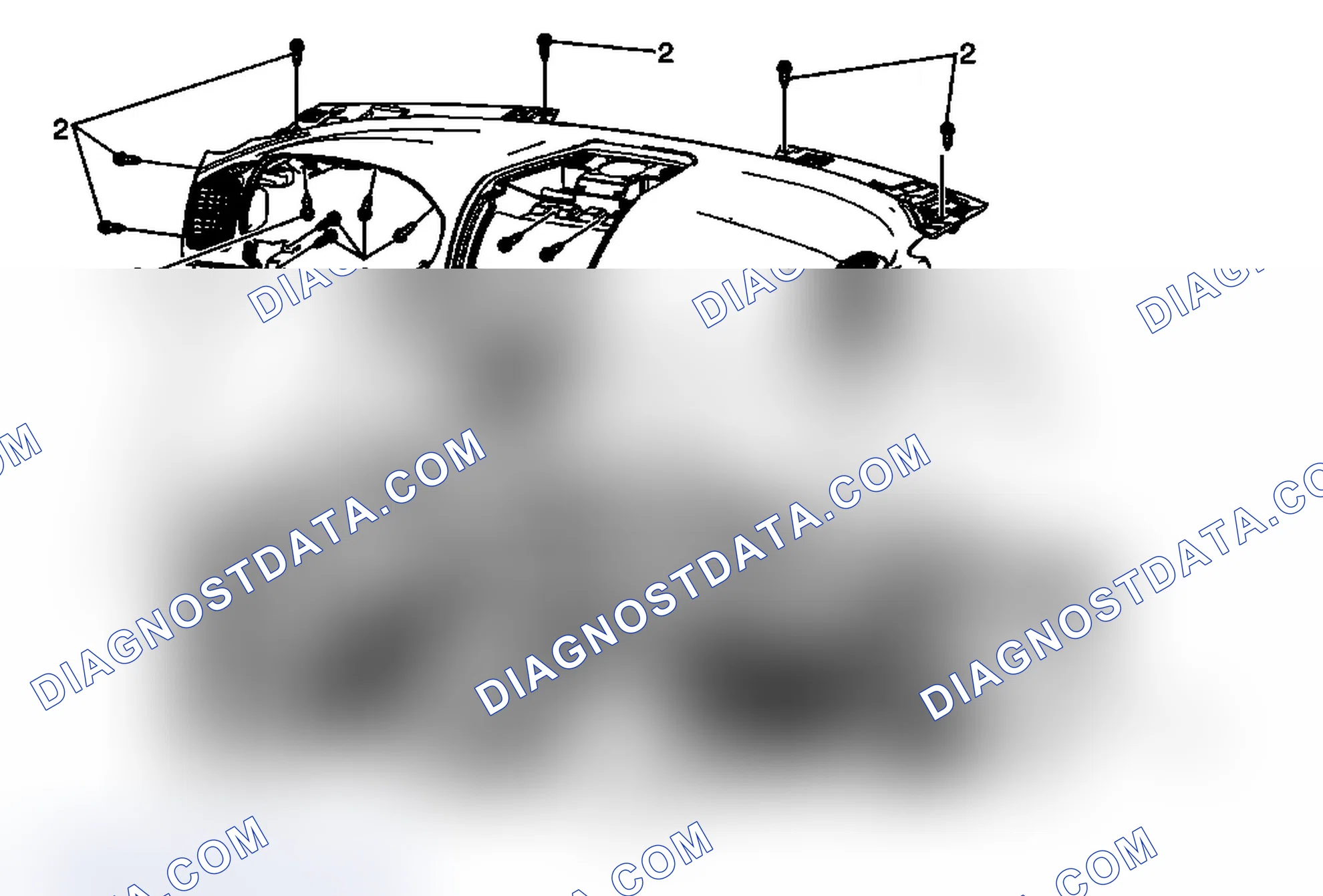 Scheme 149: Instrument Panel Trim Pad Replacement (Acadia w/o RPO UV6)