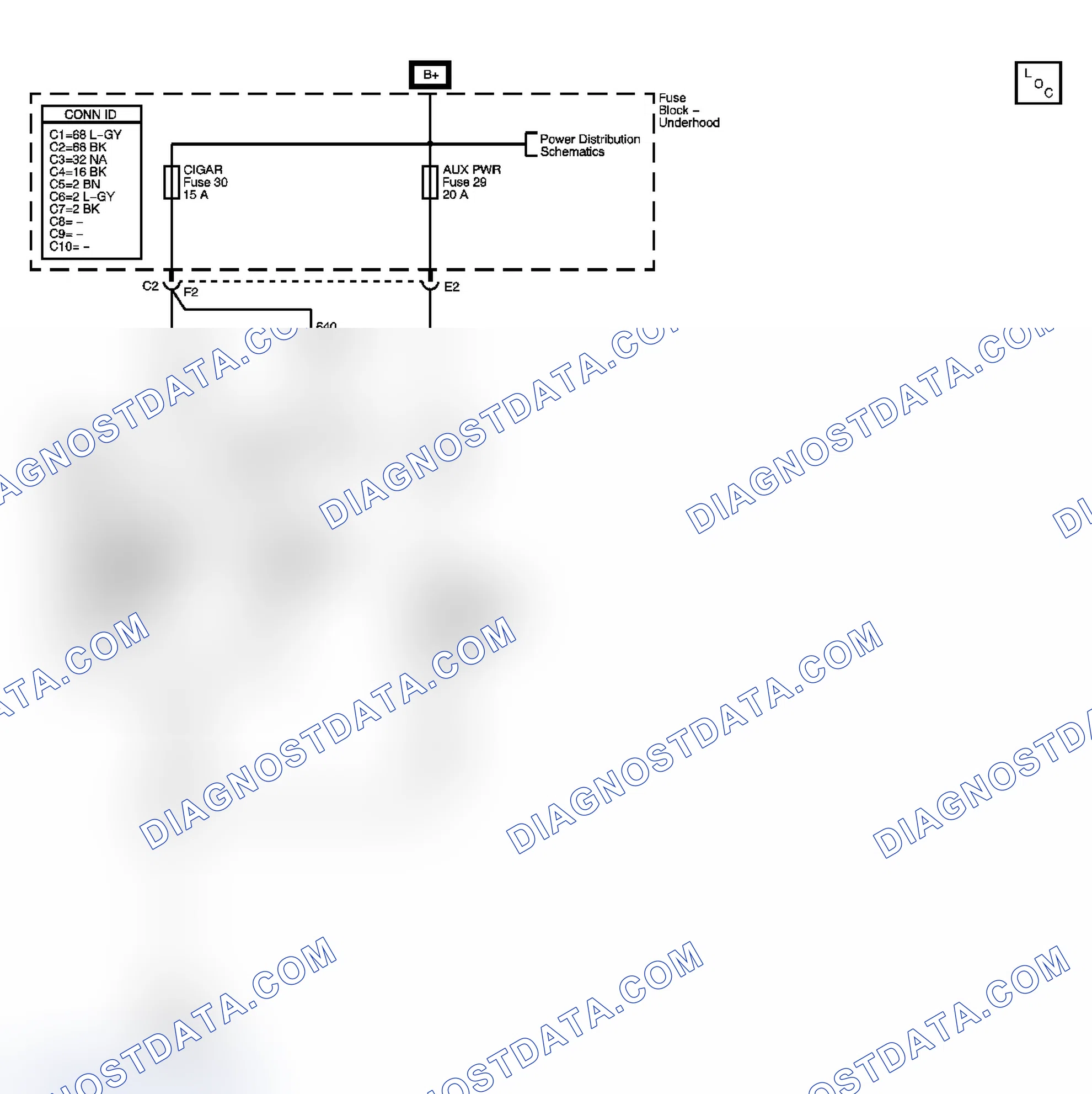 Scheme 74: Cigar Lighter/Auxiliary Outlets Schematics