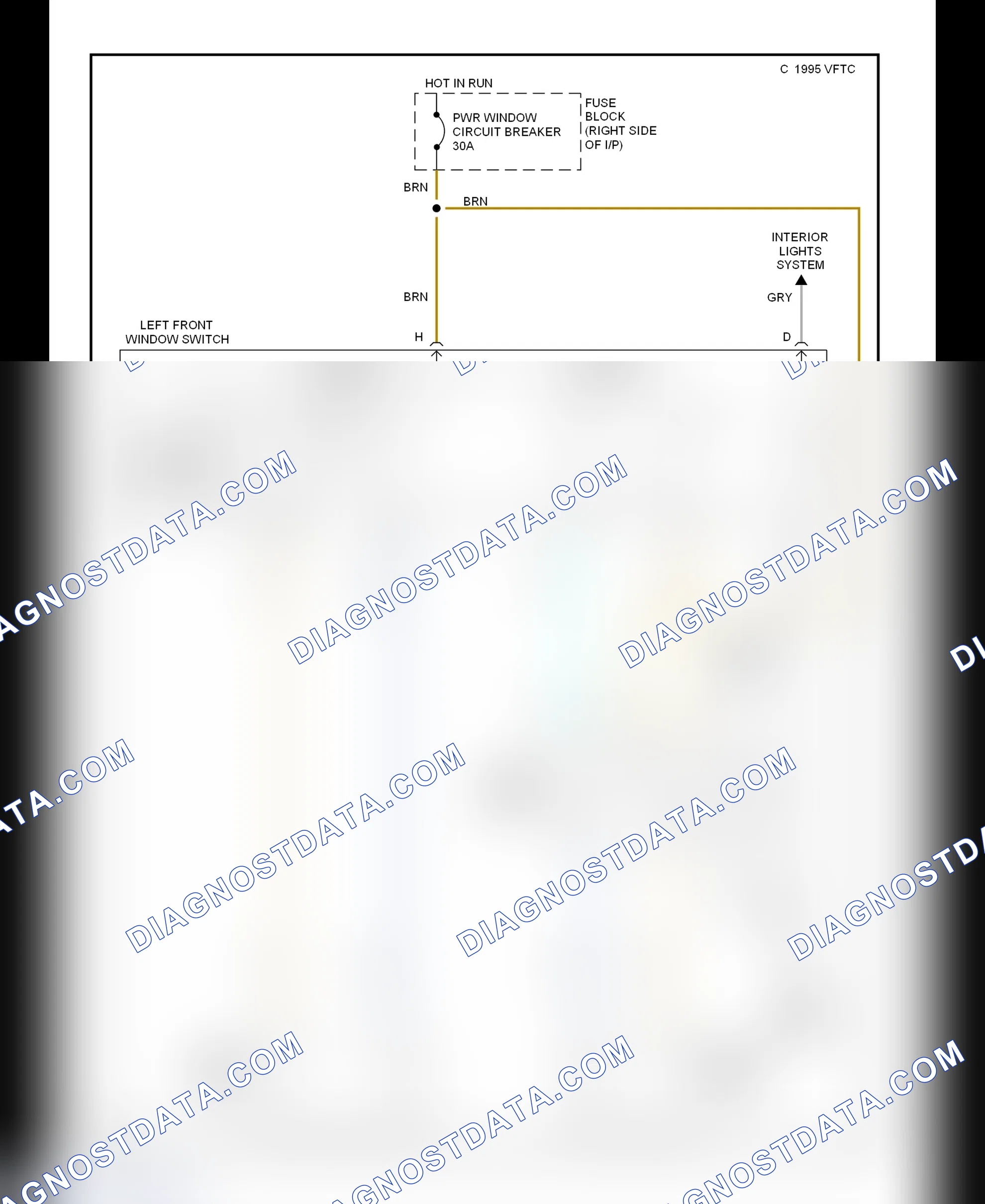 Scheme 4: Power Window System Schematic (Grand Prix: 2-Door)