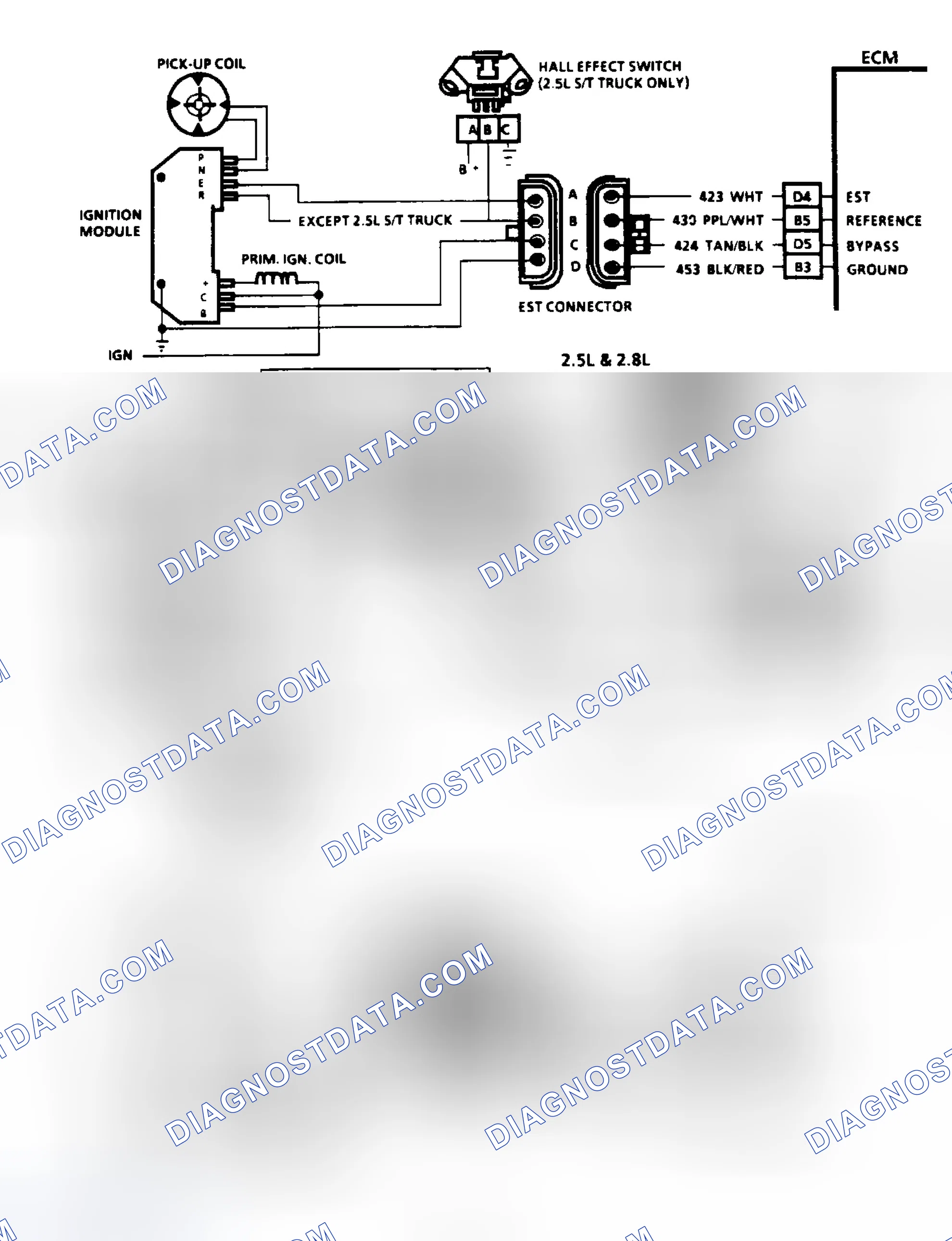 Scheme 69: Code 42: EST With HEI Ignition Circuit Diagram