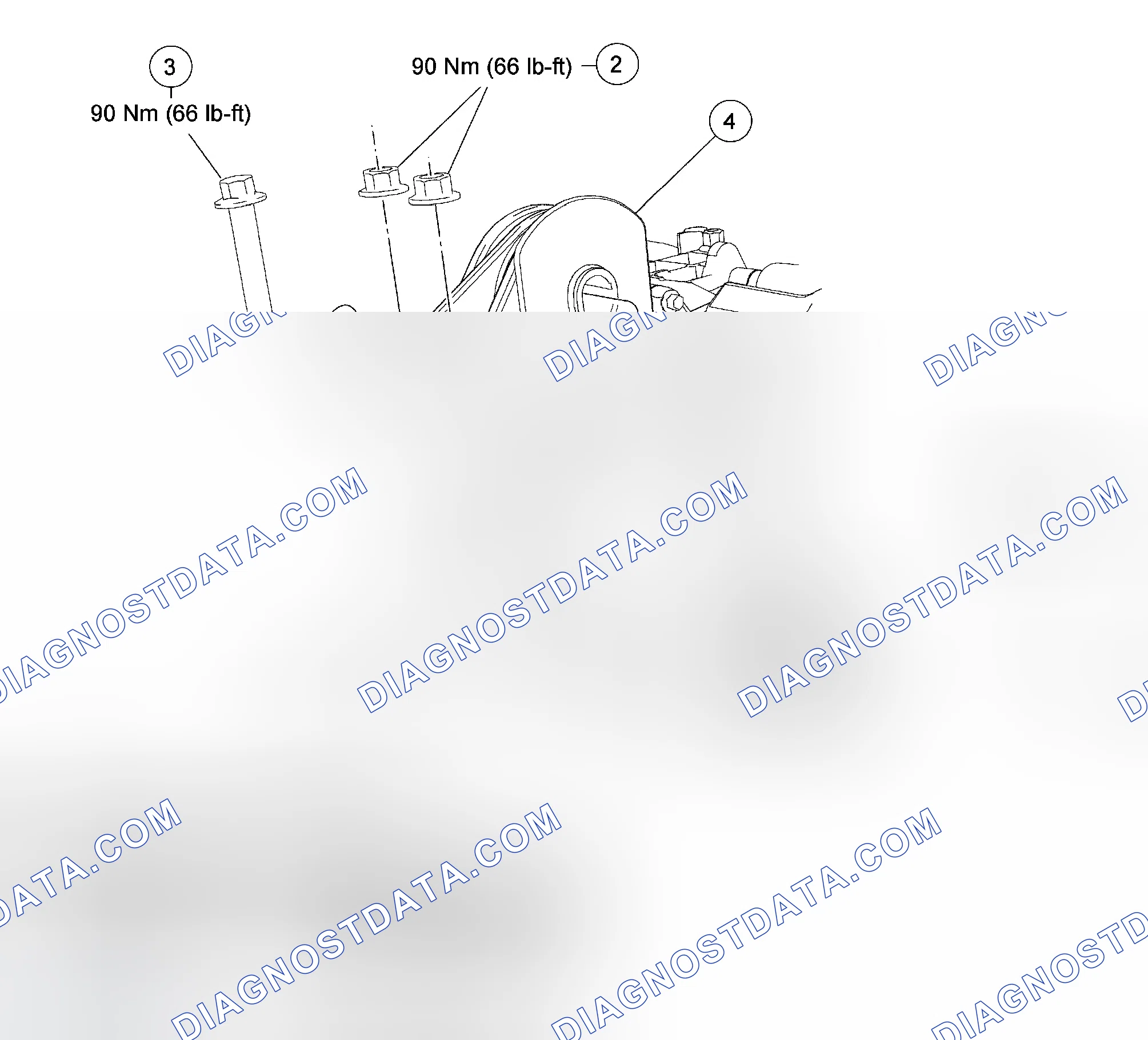 Scheme 94: Transaxle Support Insulator - Lower, Rear, 3.0L DOHC