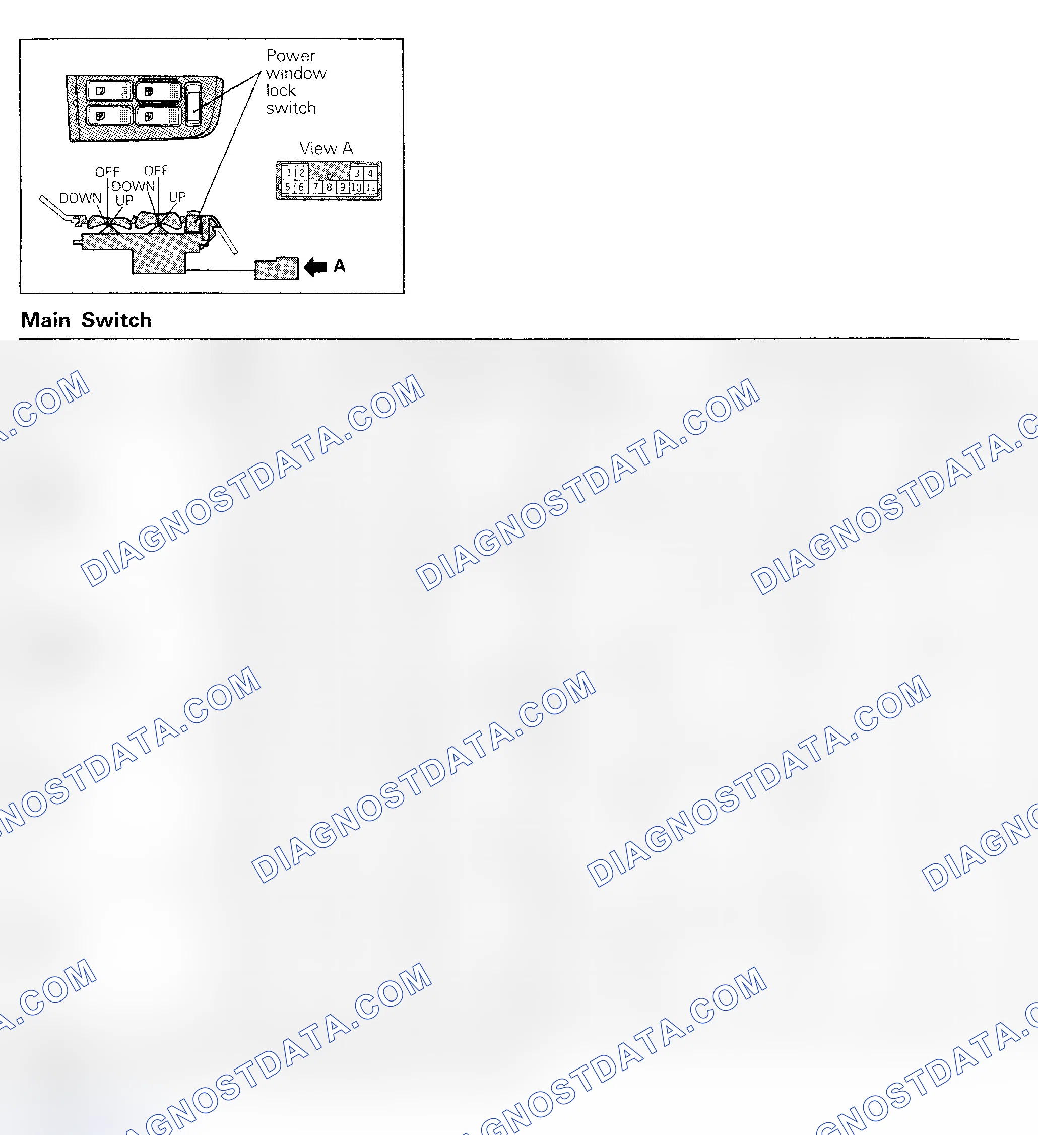 Scheme 27: POWER WINDOW SWITCH(4-DOOR)