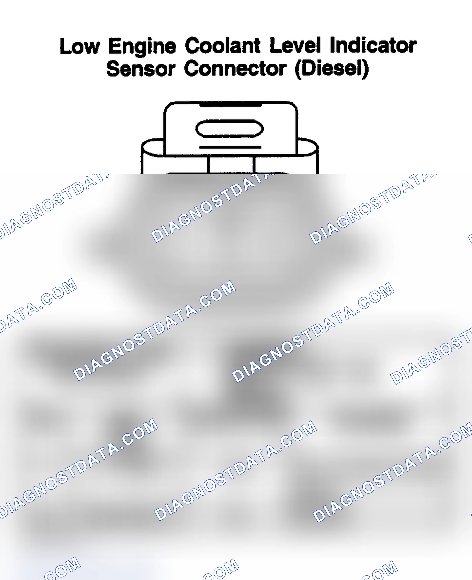 Scheme 200: LOW ENGINE COOLANT LEVEL INDICATOR SENSOR (DIESEL)
