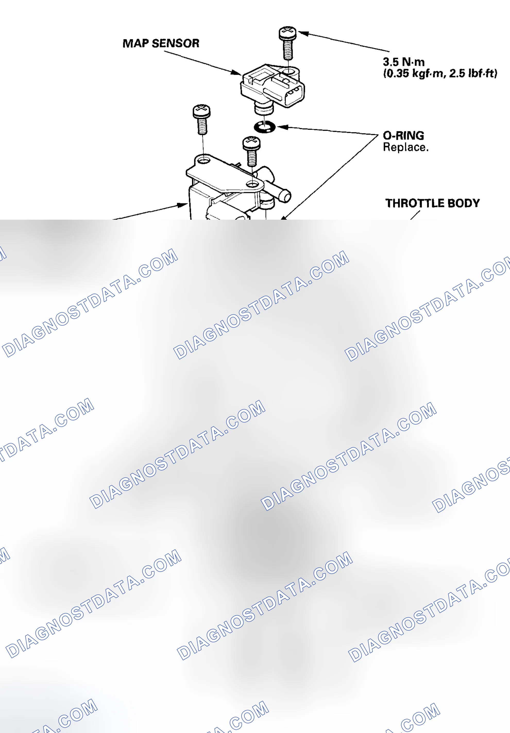 Scheme 304: Throttle Body Disassembly/Reassembly