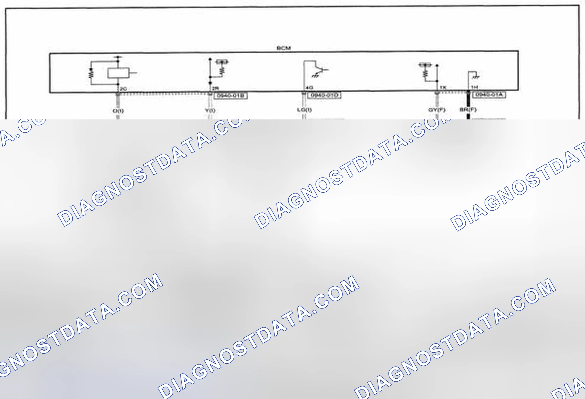 Scheme 208: Heater And Air Conditioner System (Manual A/C) Wiring Diagram - 0740-1c (1 Of 2)