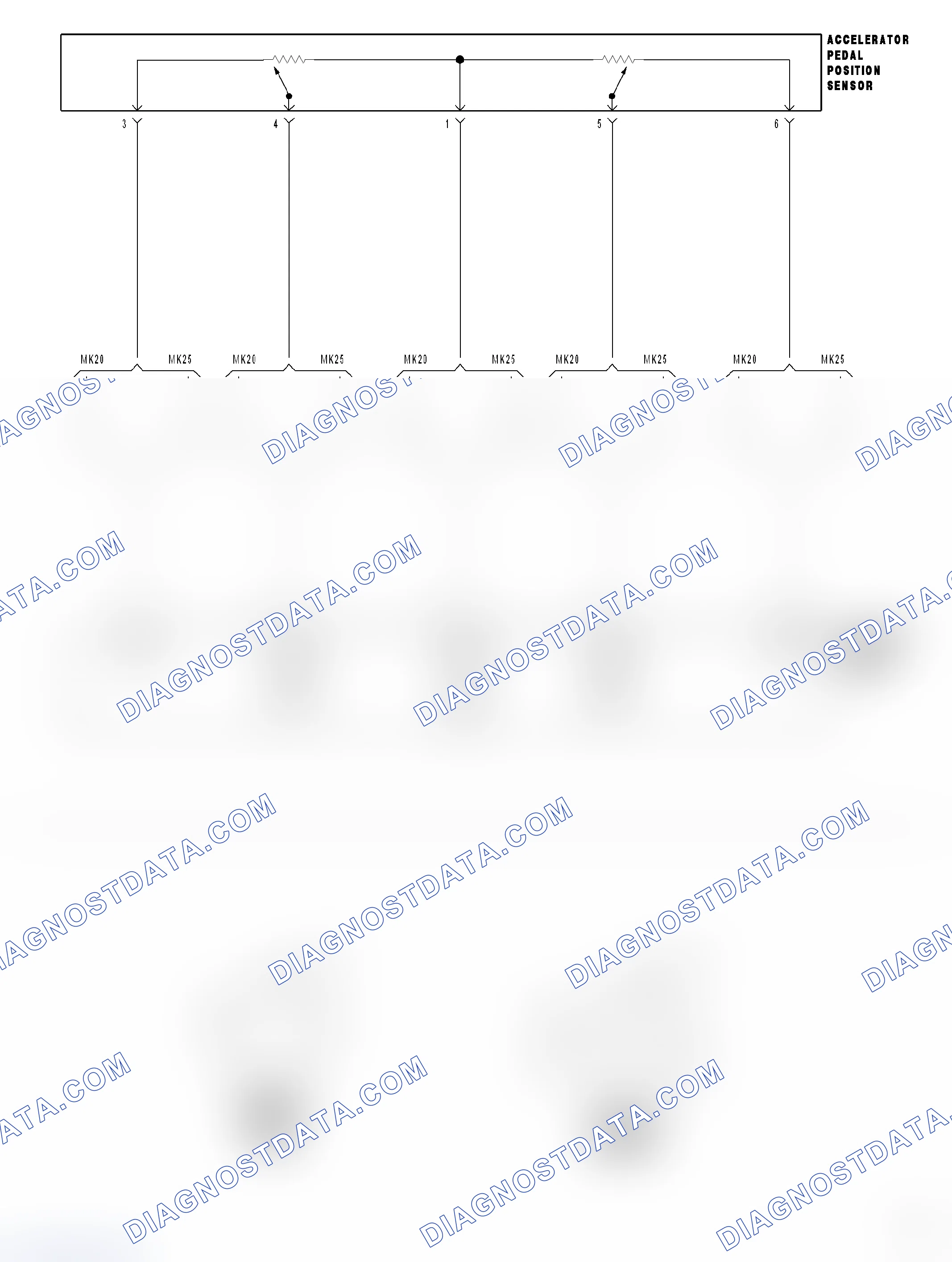 Scheme 7: (P0122) APPS SIGNAL 1 CIRCUIT LOW