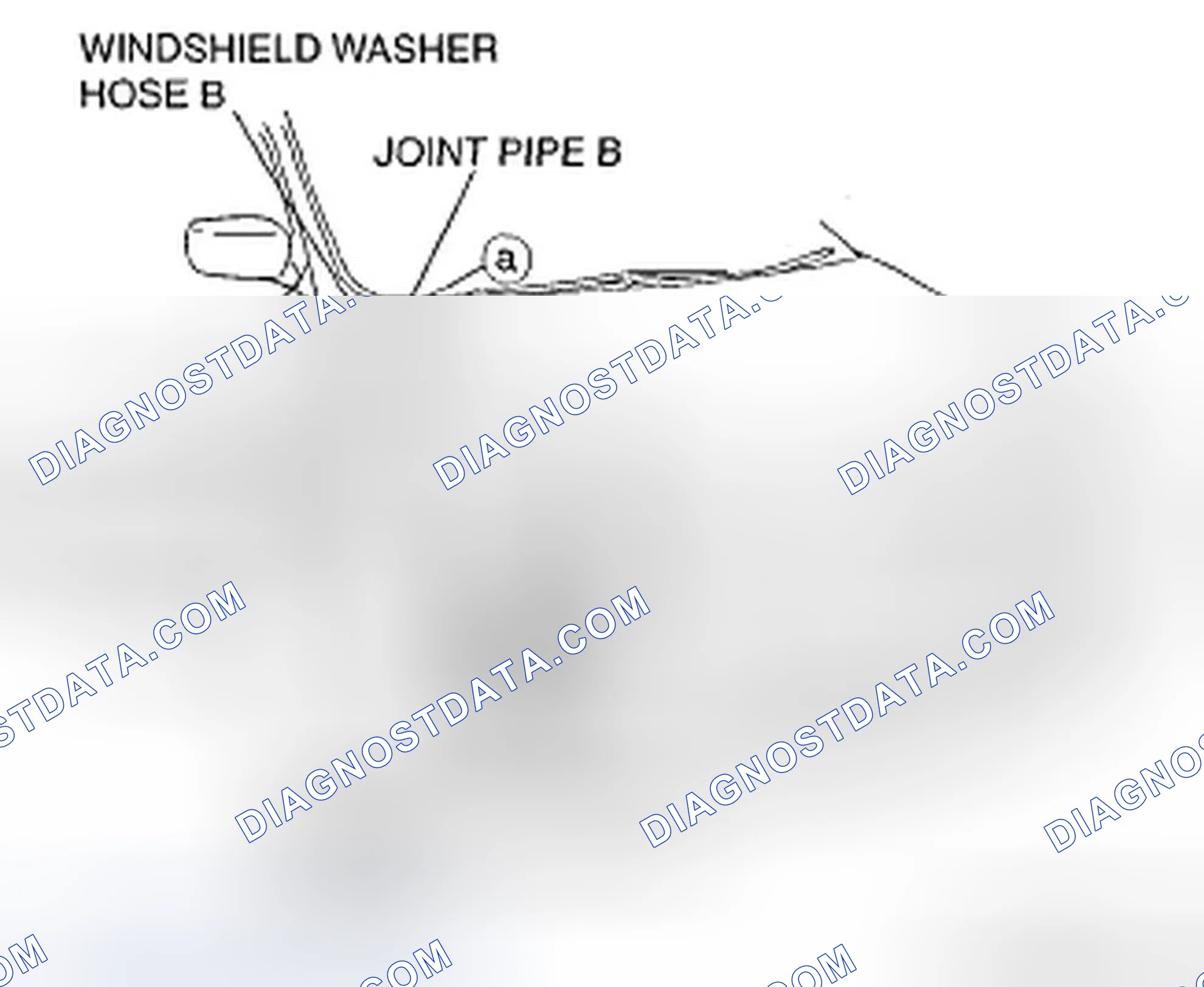 Scheme 14: WINDSHIELD WASHER HOSE REMOVAL/INSTALLATION