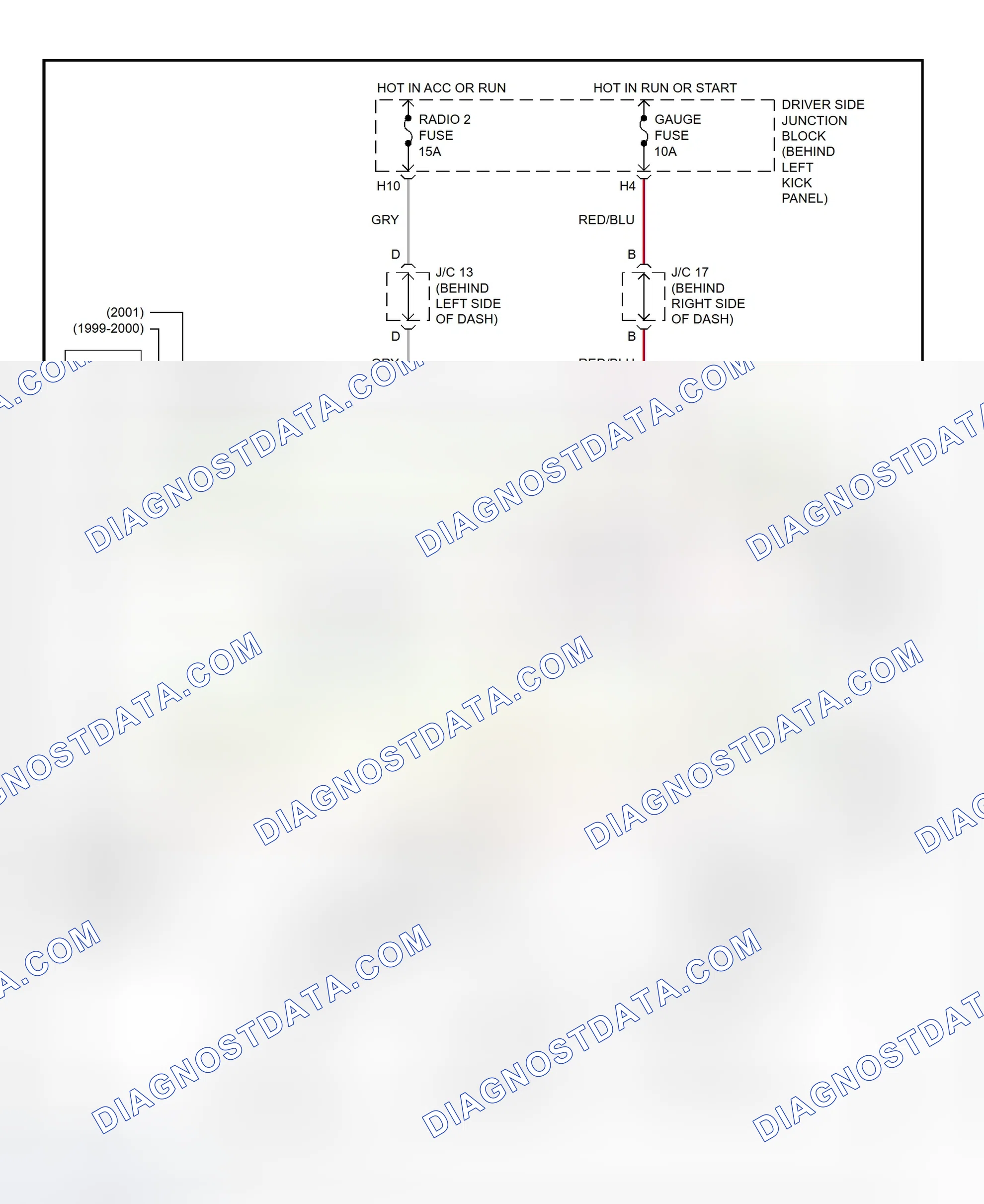 Scheme 288: Shift Interlock System Wiring Diagram (2001 - Lexus GS300)