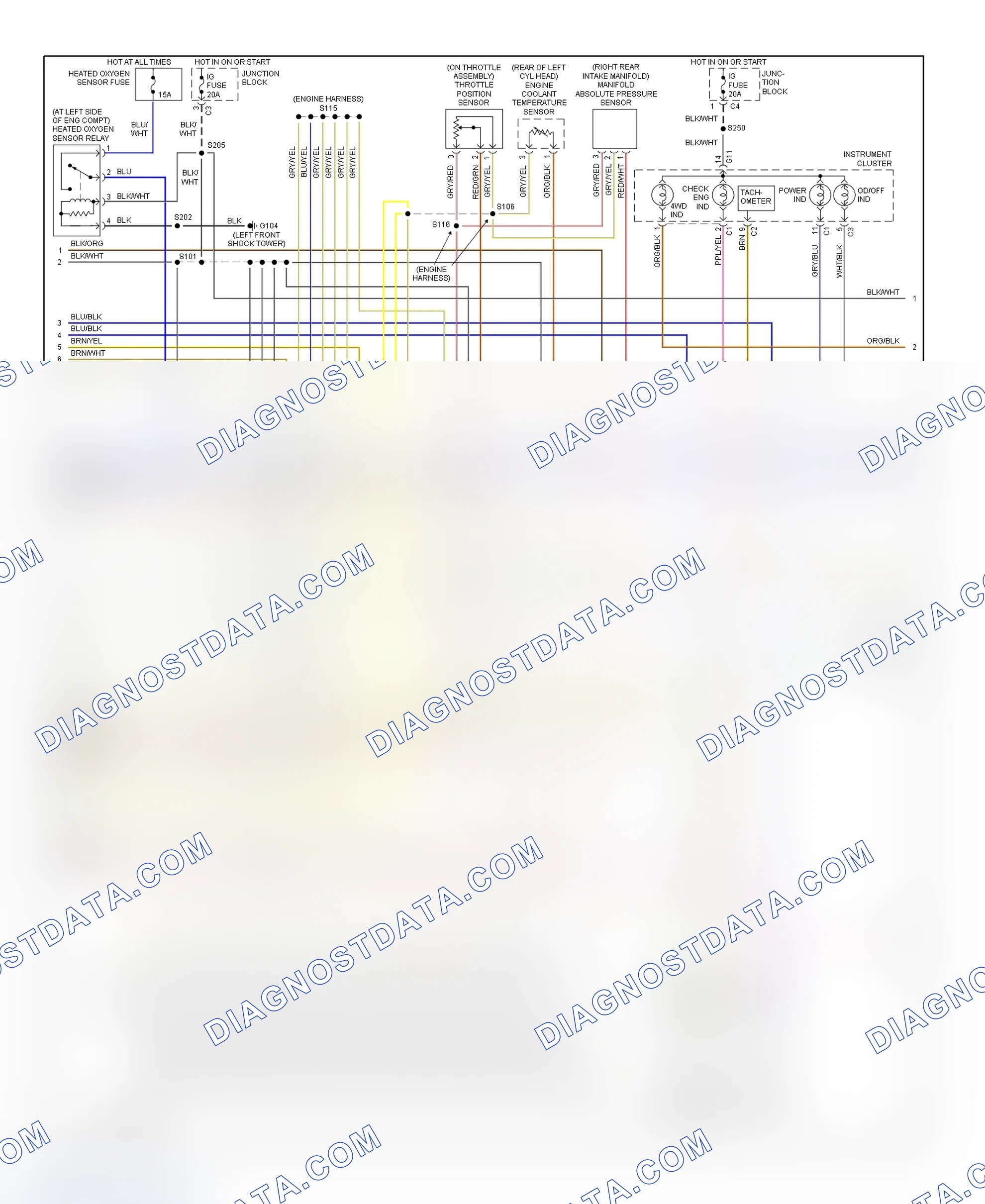 Scheme 219: PCM Wiring Diagram (Tracker - 2.5L - 2 Of 3)