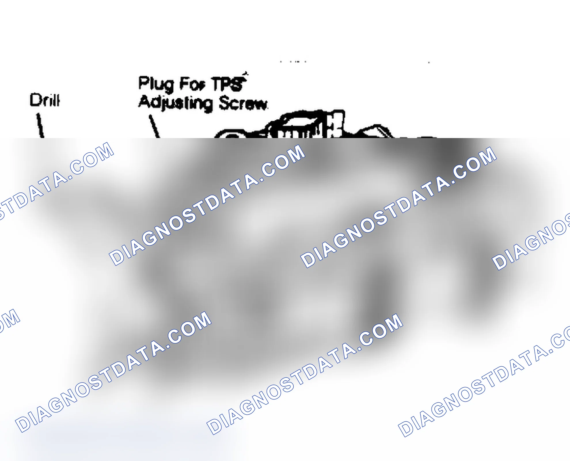 Scheme 5: Removing TPS Plug From 5.0L & 5.7L Carburetor