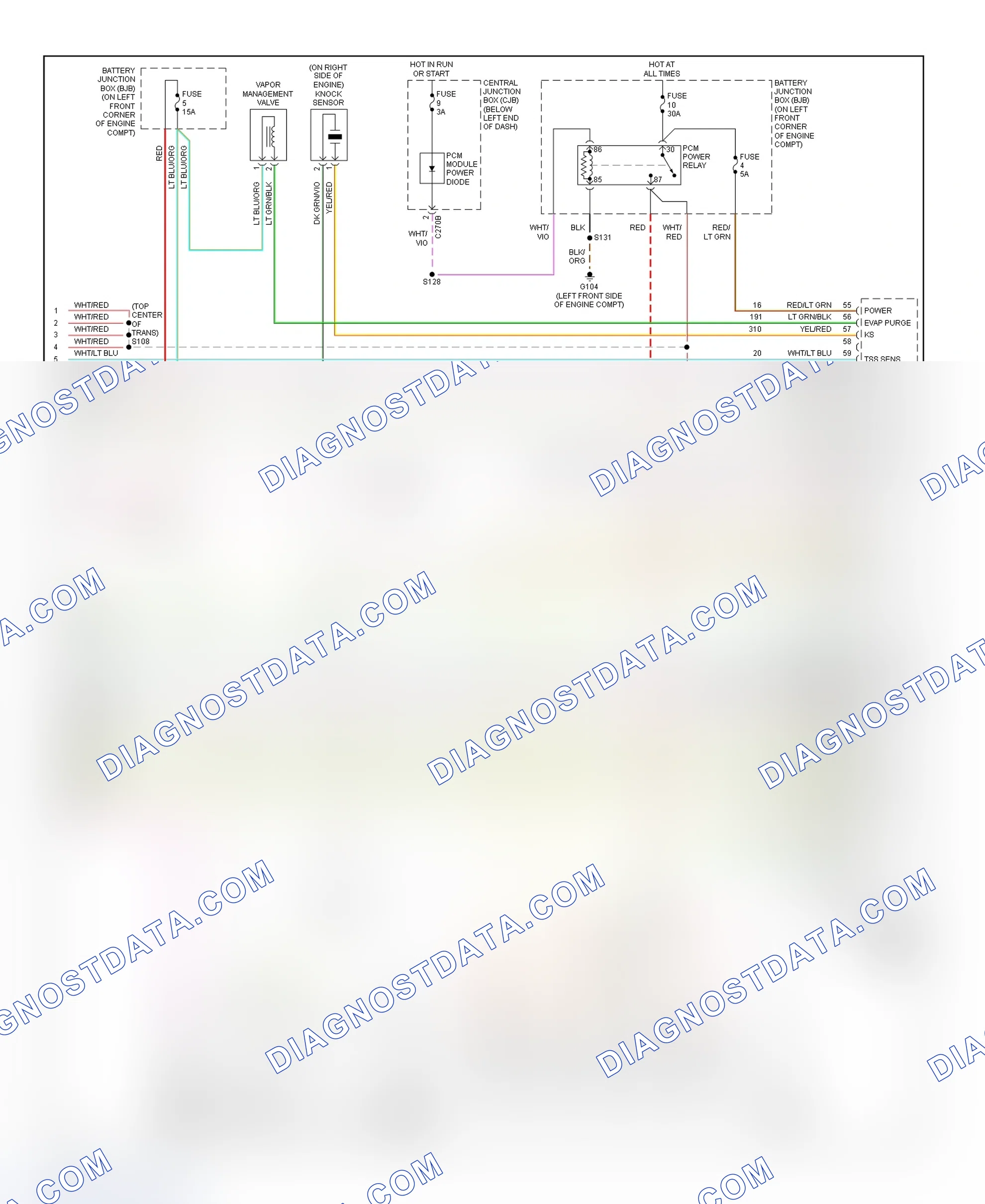 Scheme 57: PCM Wiring Diagram (Escape - 3.0L - 4 Of 4)