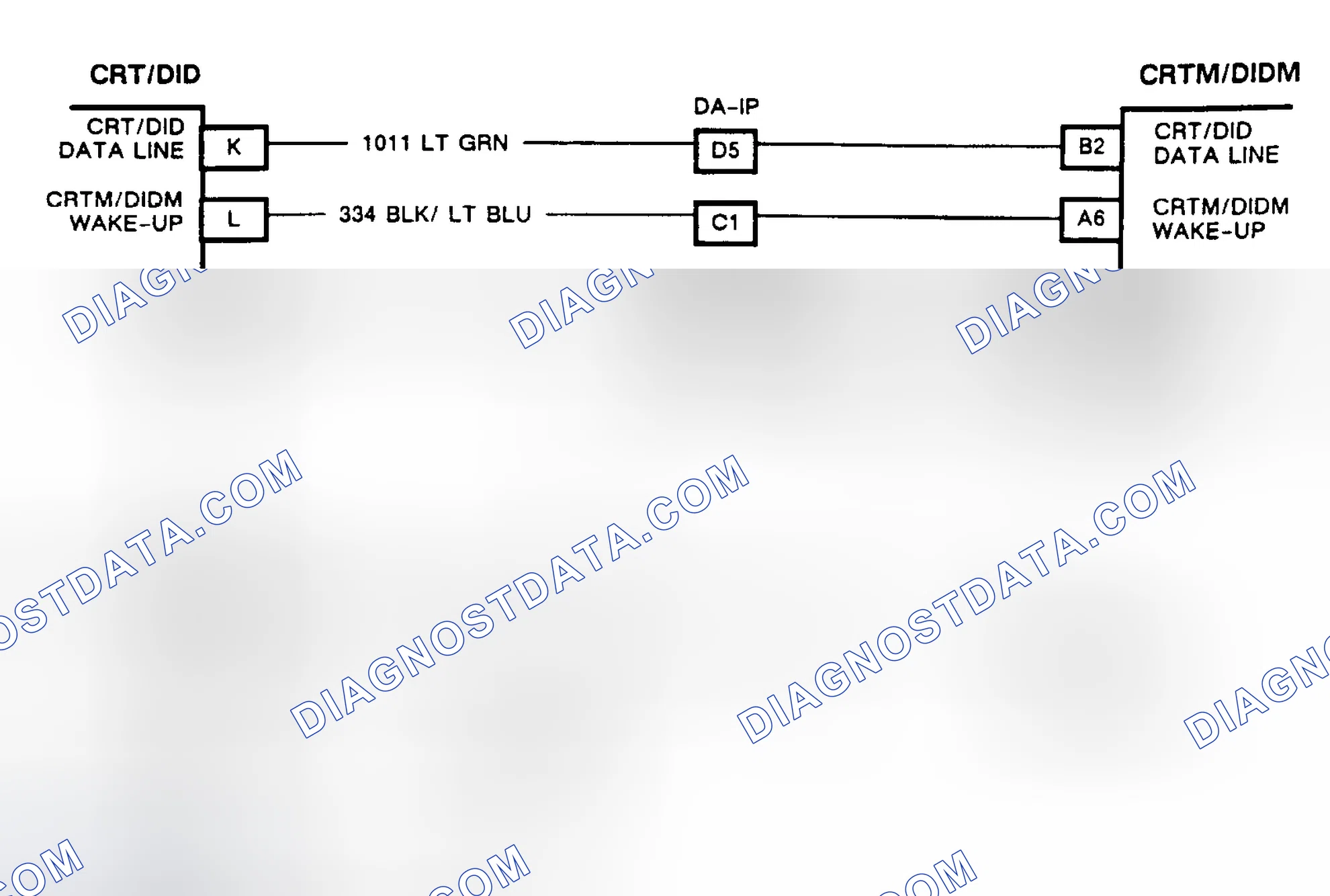 Scheme 389: CHART B, COLOR CRT BLANK WITH IGNITION ON (CRT EQUIPPED TORONADO & TROFEO)