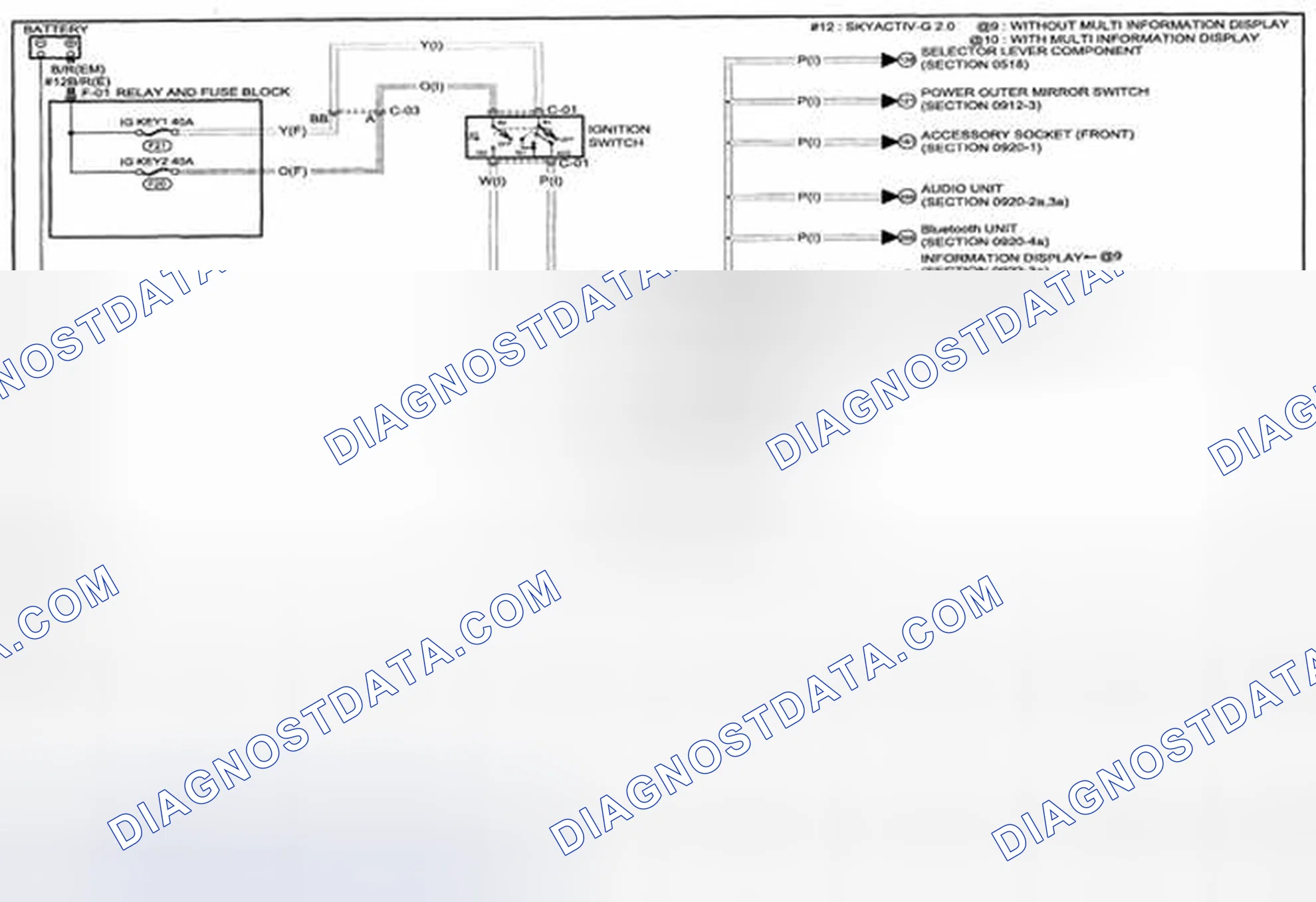 Scheme 377: Power System (Without Advanced Keyless Entry And Push Button Start System) Wiring Diagram - 0921-1b (1 Of 2)