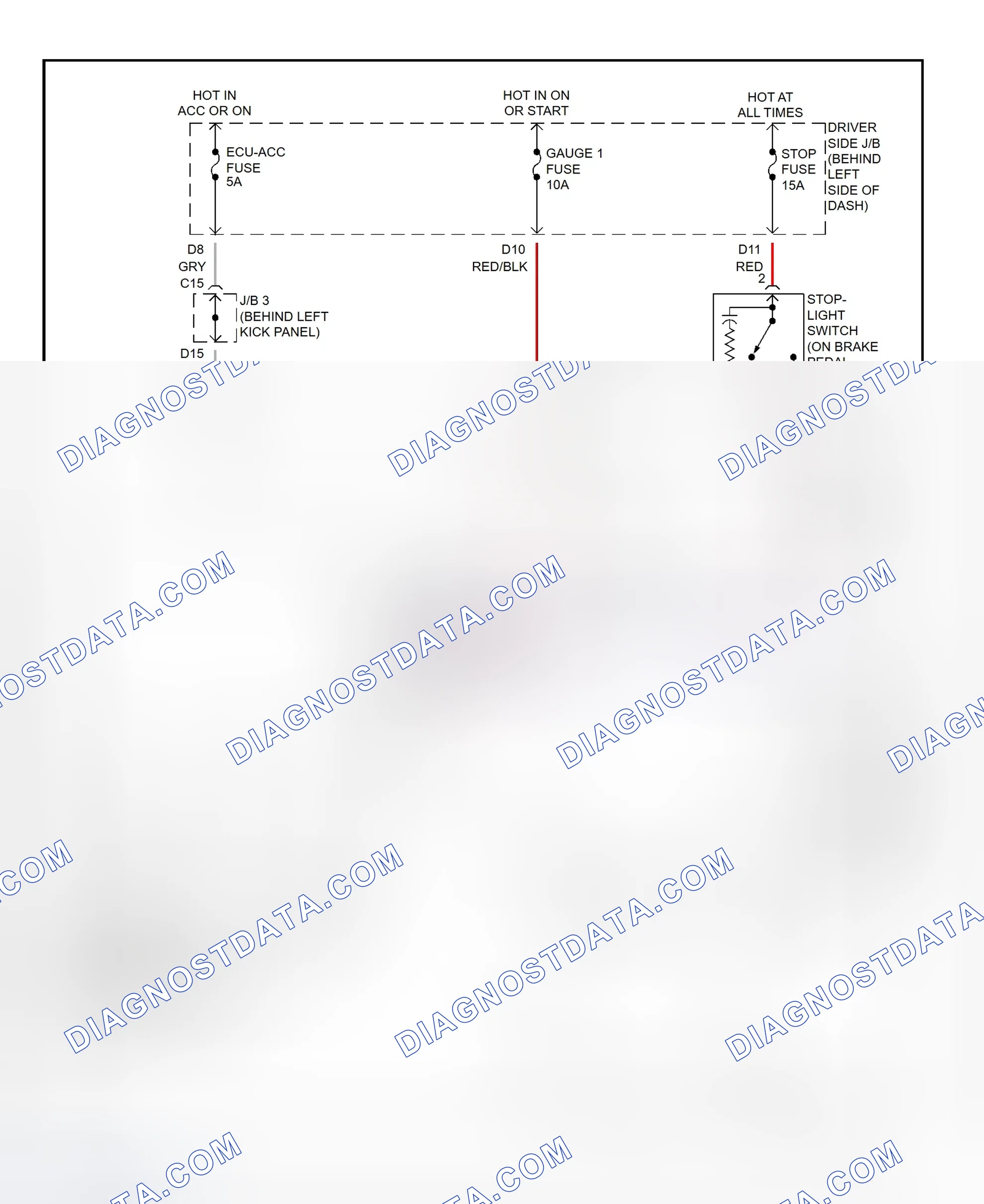 Scheme 457: Shift Interlock System Wiring Diagram (2002 - Toyota Avalon)