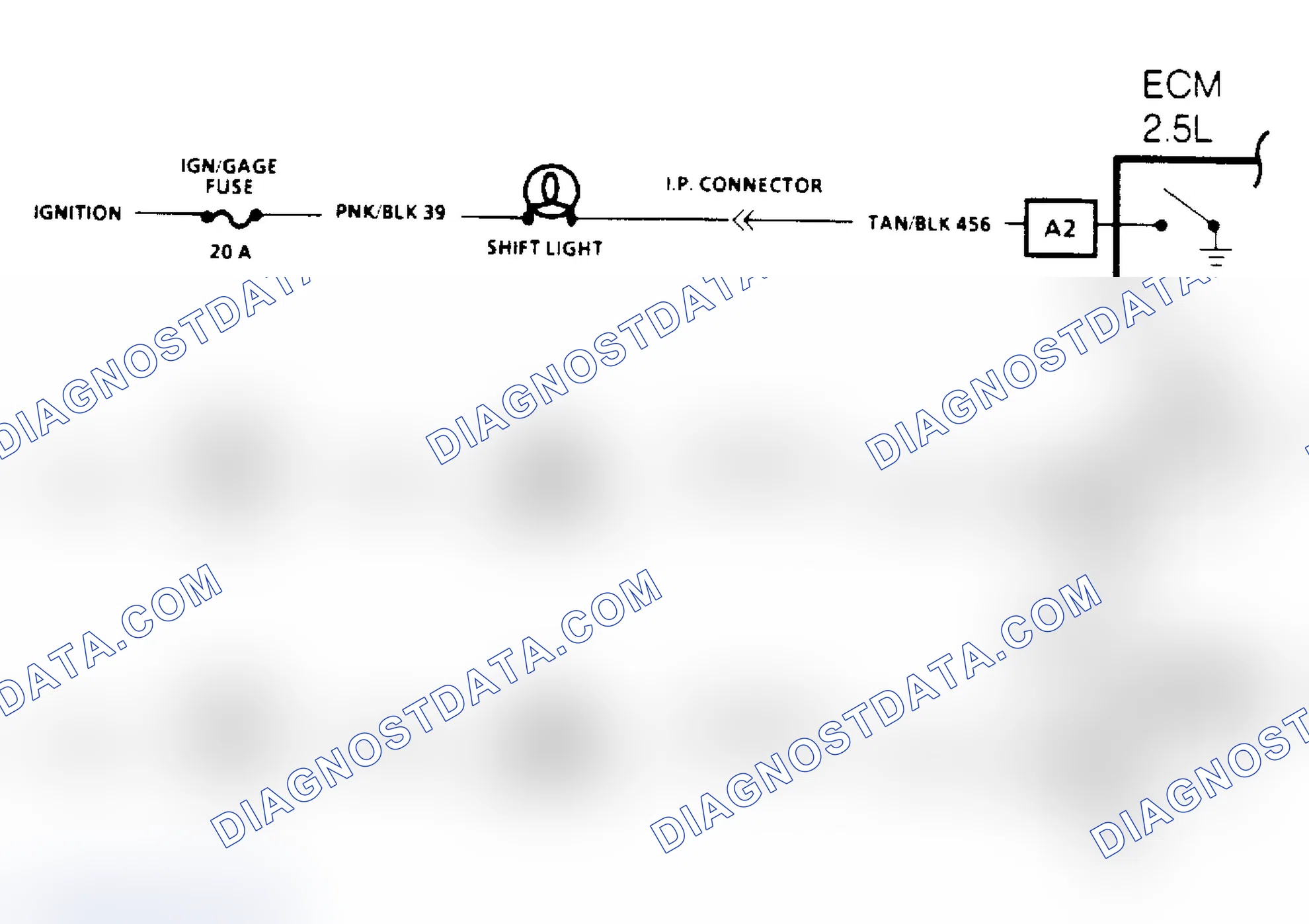 Scheme 137: Manual Transmission Shift Light Check Schematic
