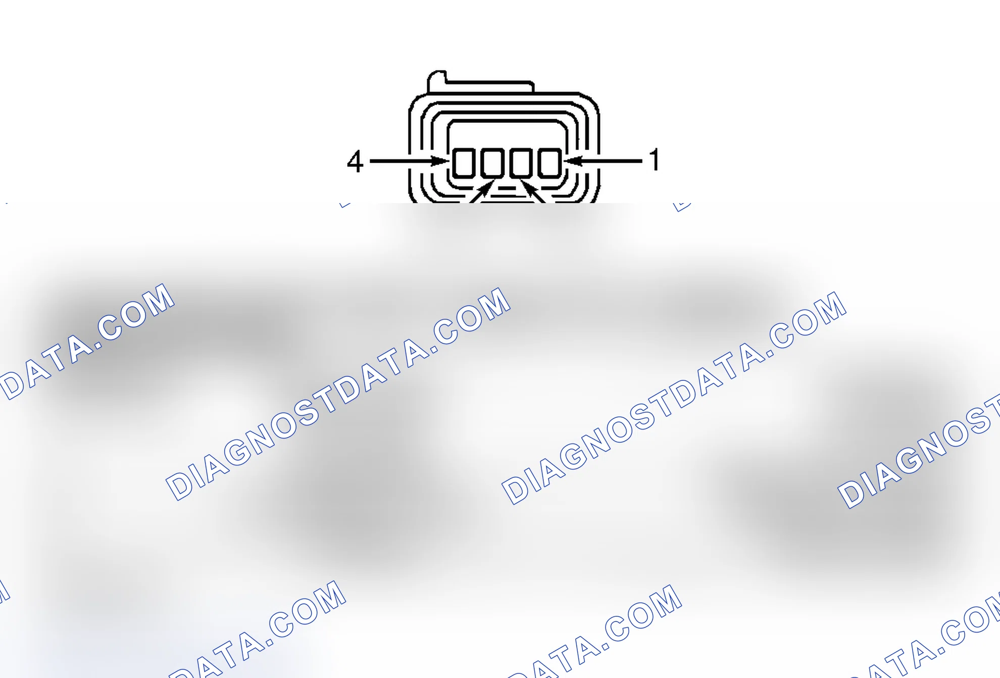 Scheme 95: LEAK DETECTION PUMP HARNESS CONNECTOR END VIEW