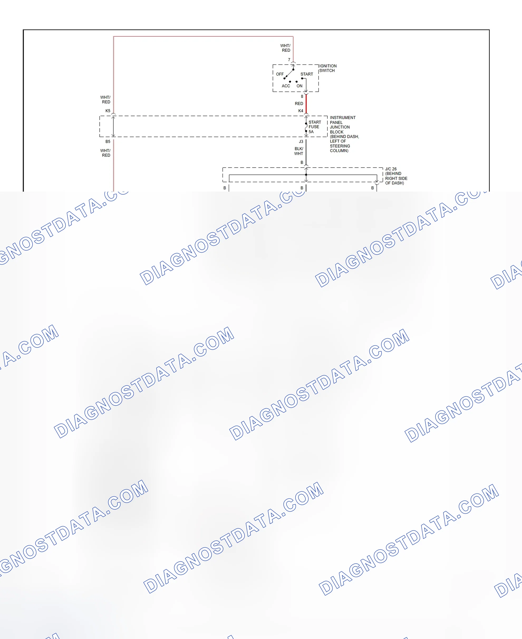 Fig. 22: Starting System Wiring Diagram (Camry Solara)