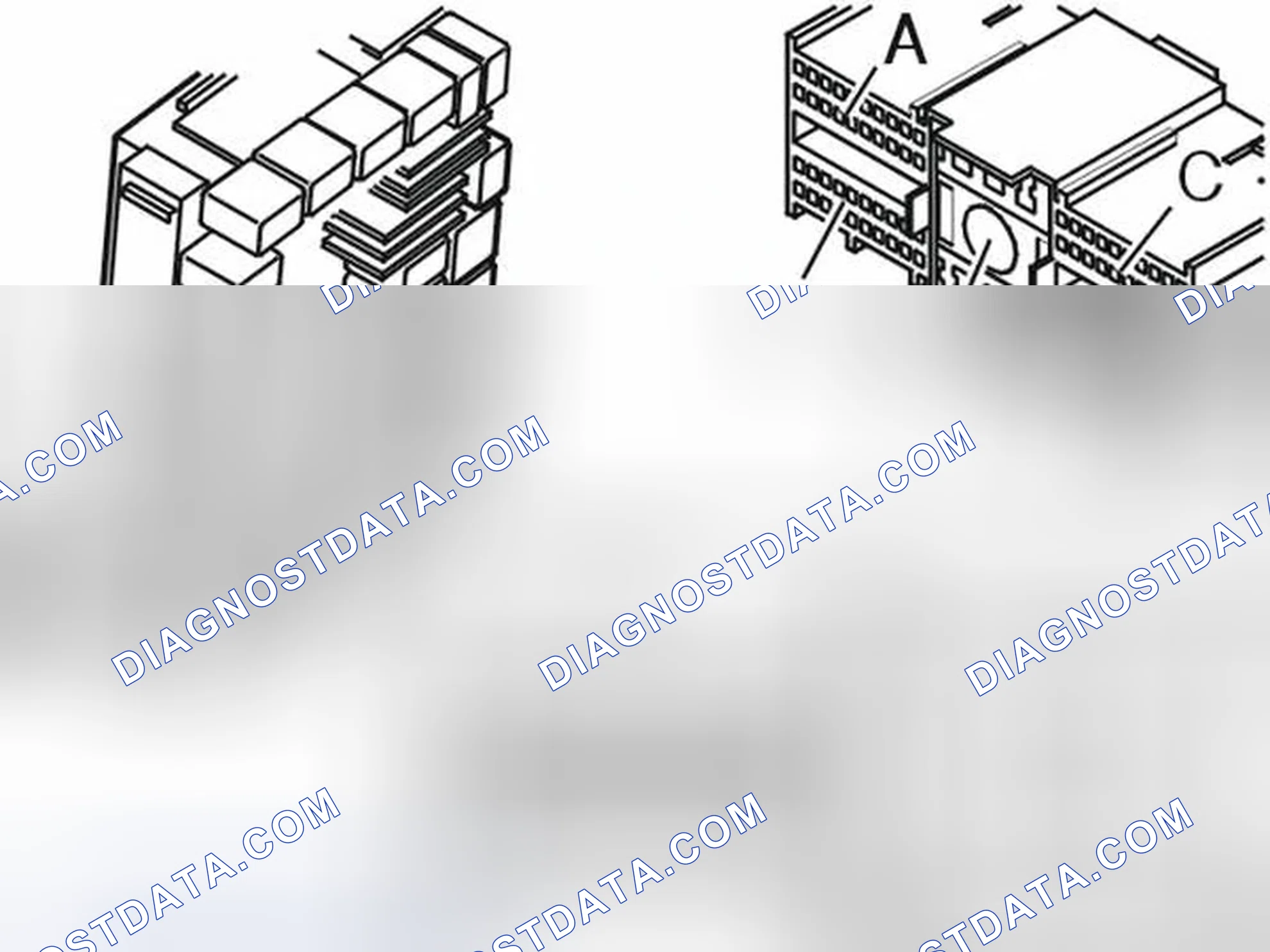 Scheme 227: Rear Electronic Module (REM) Connectors A-E