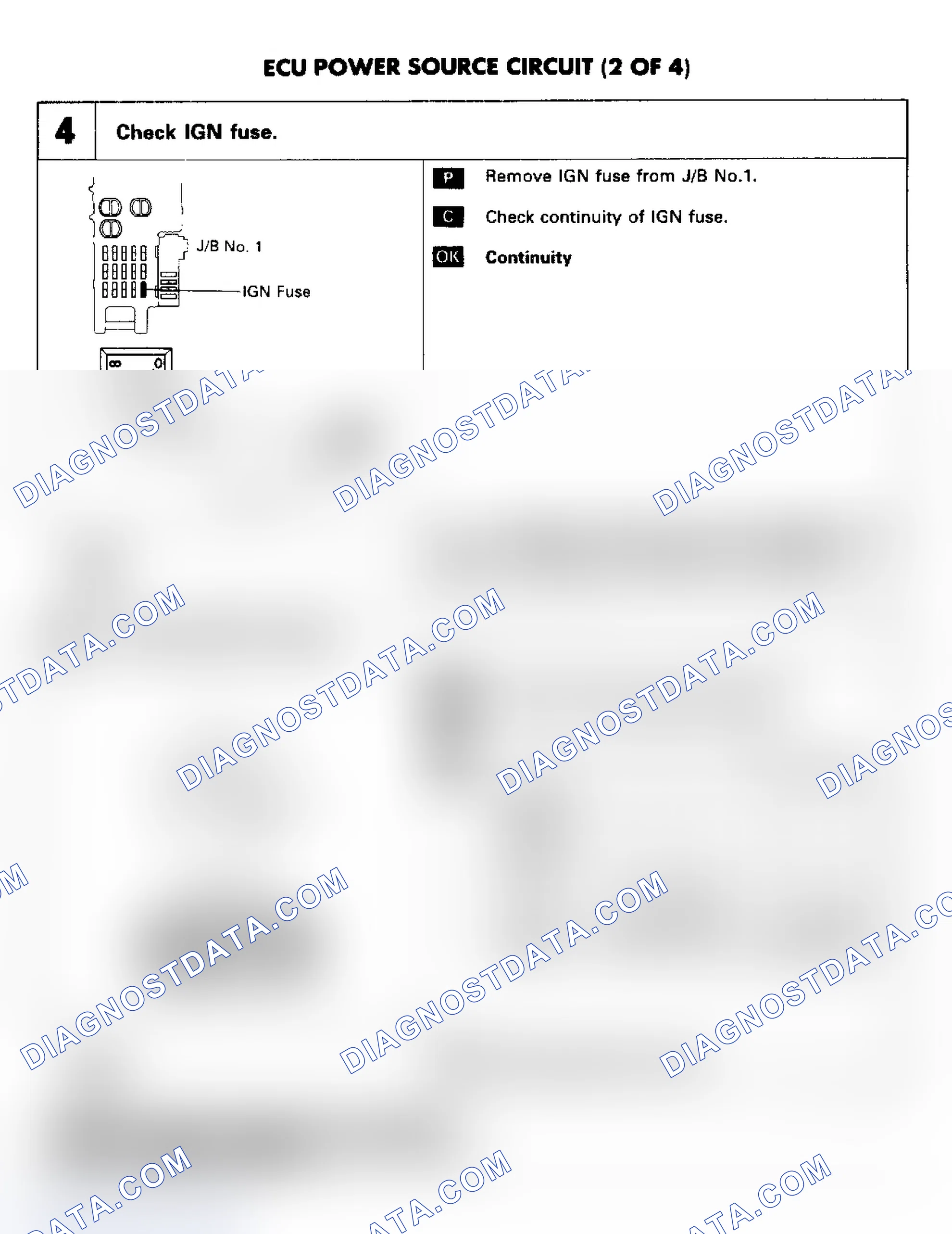 Scheme 43: ECU Power Source Circuit (2 OF 4)