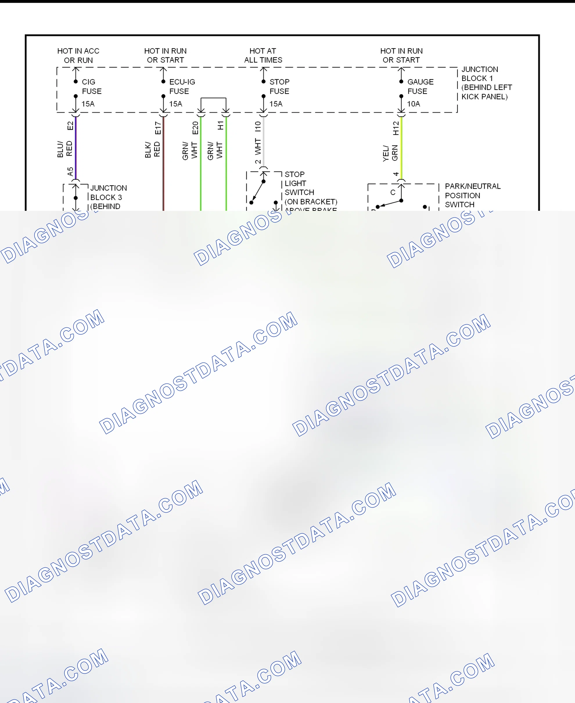 Scheme 117: Shift Lock System Wiring Diagram (Lexus SC300 & SC400)
