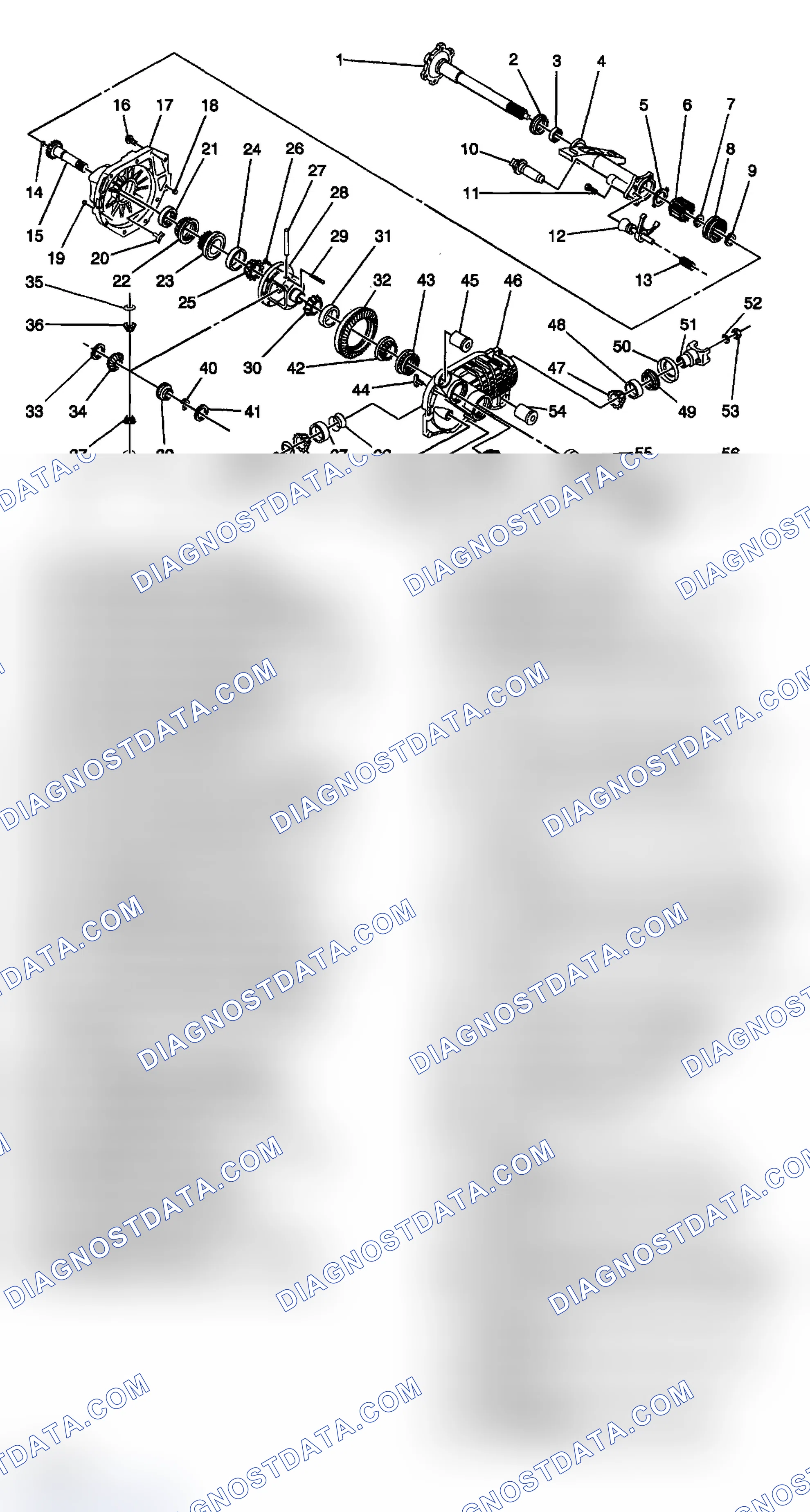 Scheme 15: Front Drive Axle Disassembled Views