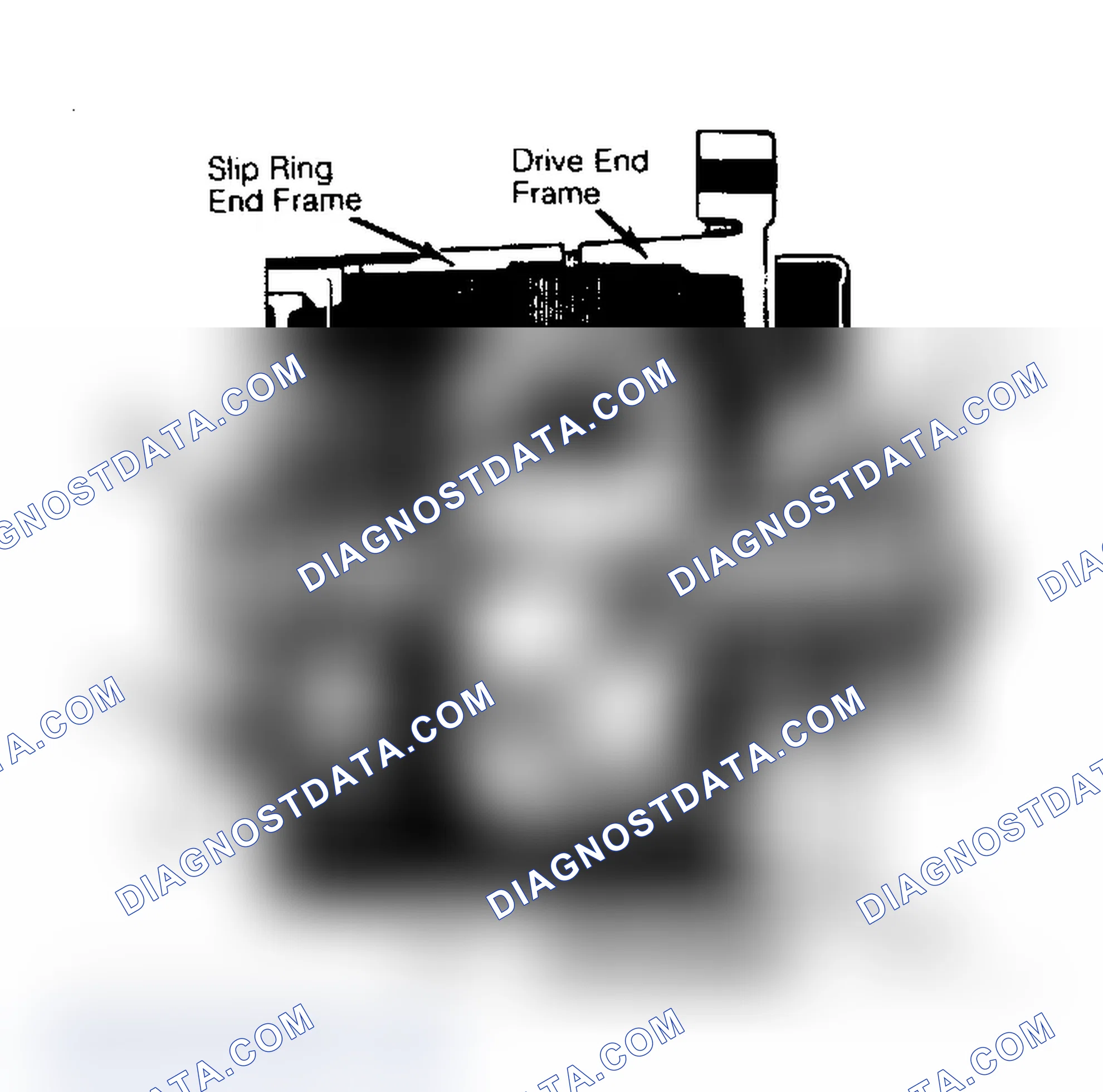 Scheme 1: Cutaway View of SI Series Integral Regulator Alternator
