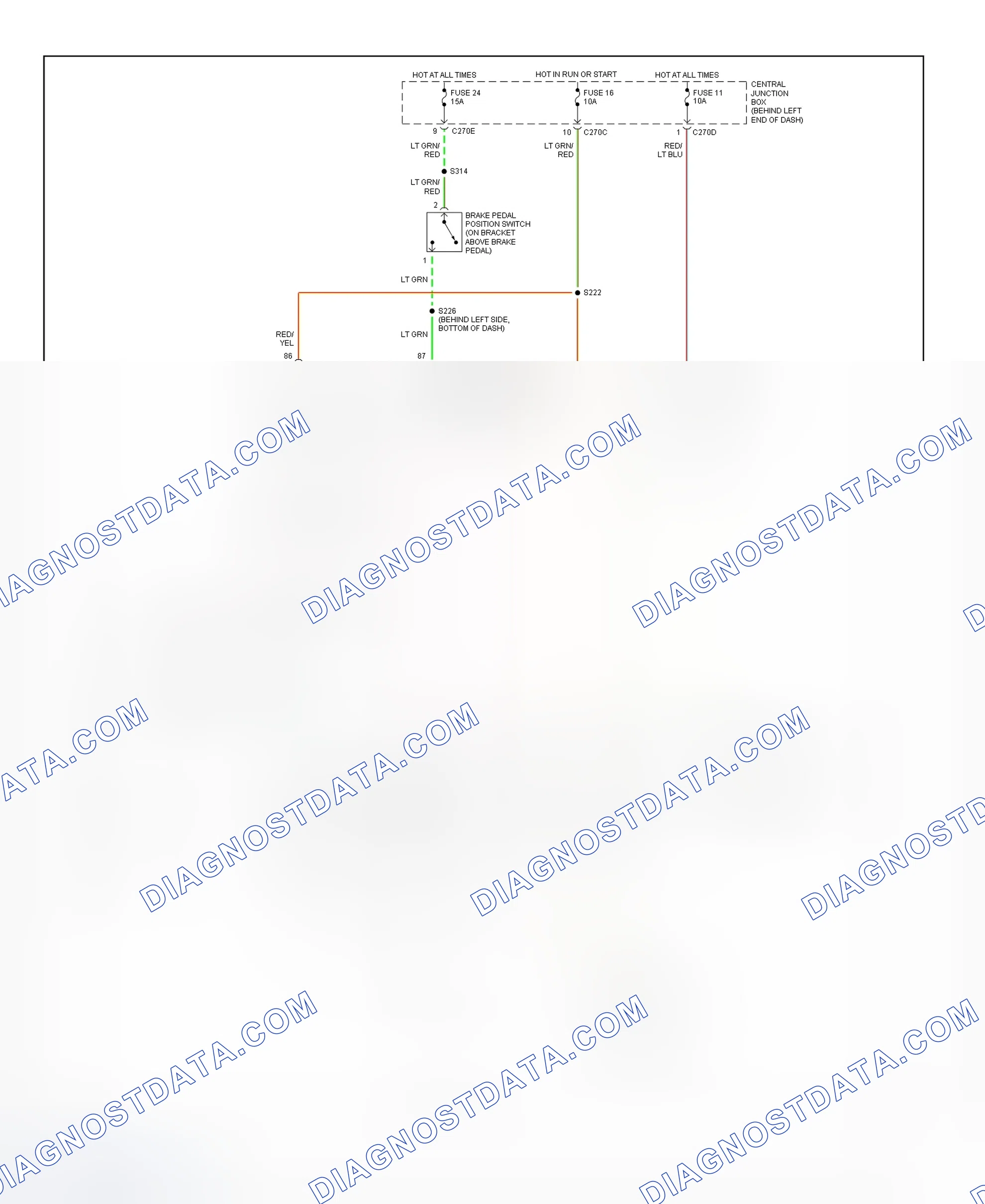 Fig. 195: Shift Interlock System Wiring Diagram (2002 Escape)