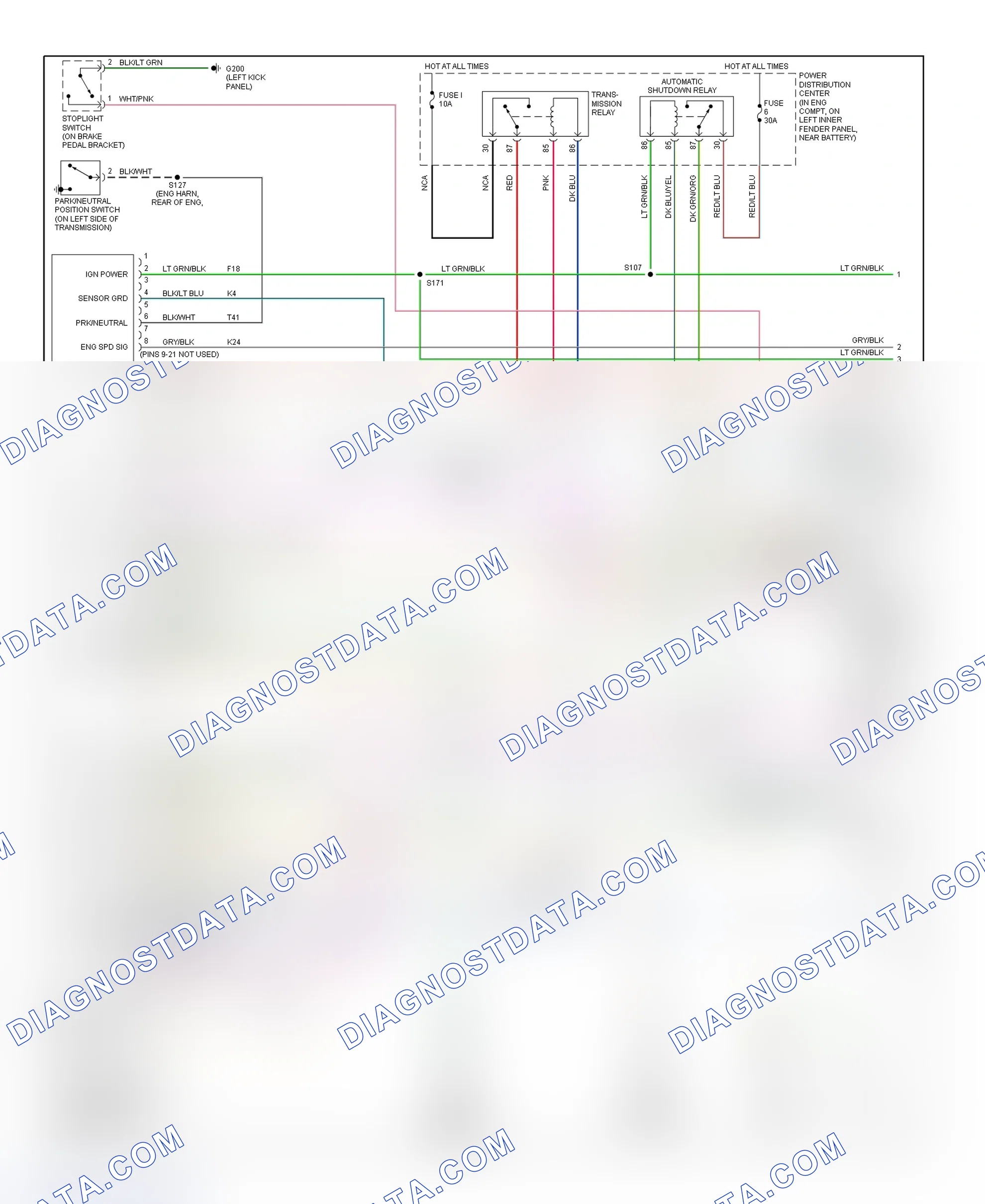 Scheme 49: PCM Wiring Diagram (Ram Pickup - 2500 & 3500 - 5.9L 24-Valve Diesel - 1 Of 3)