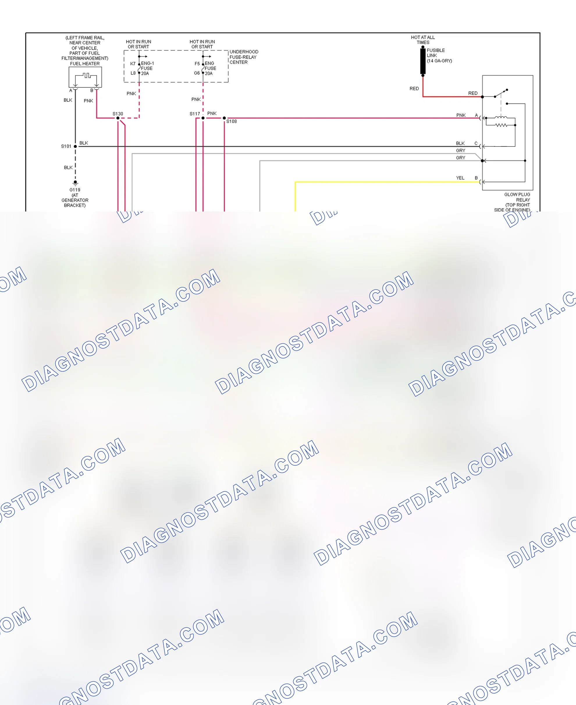 Scheme 59: PCM Wiring Diagram (Express & Savana - 6.5L - 4 Of 4)