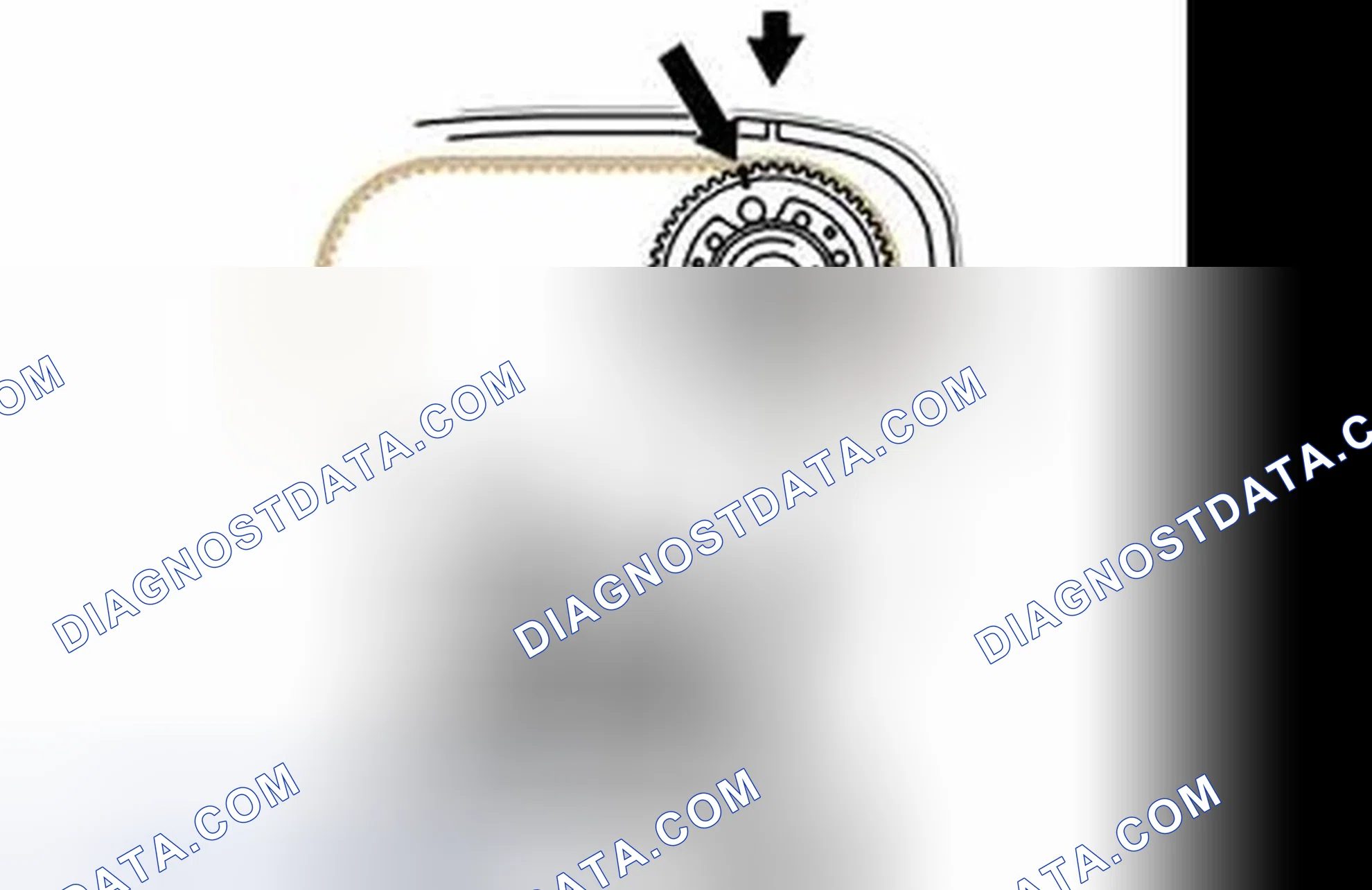 Scheme 316: Installing the variable valve timing (VVT) unit on the intake camshaft