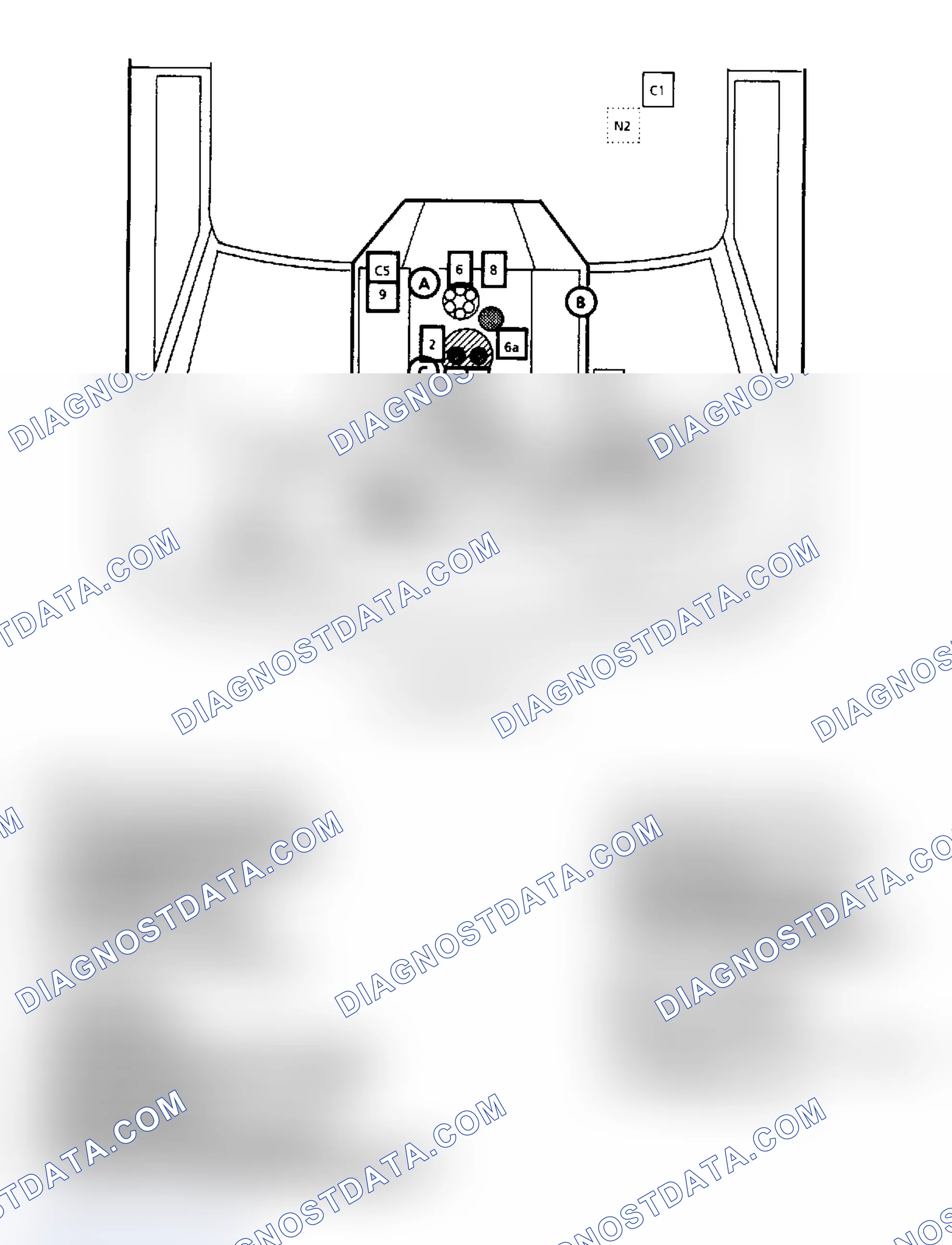 Scheme 145: Component Locations for "G" Series 7.4L