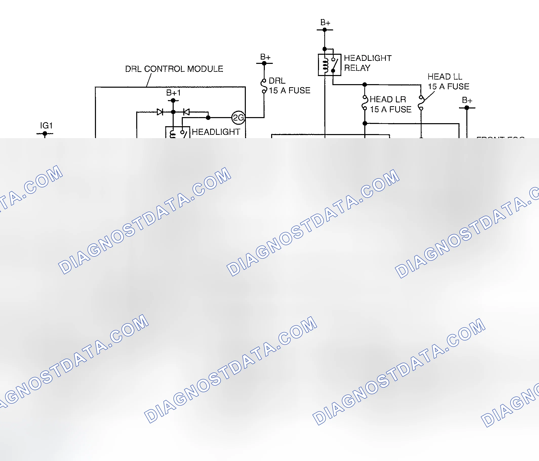 Scheme 14: DRL SYSTEM WIRING DIAGRAM