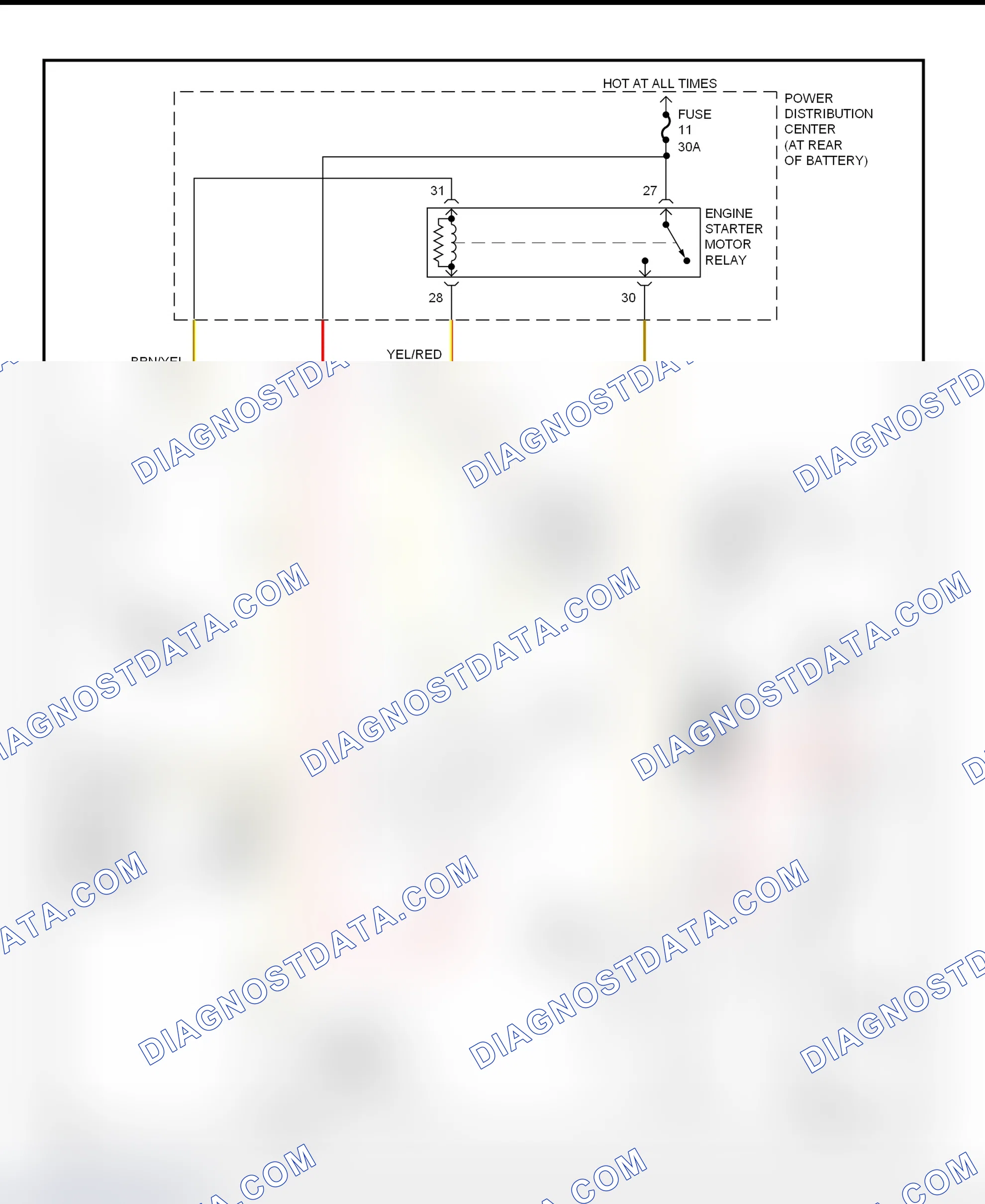 Fig. 9: Starting System Wiring Diagram (Neon)