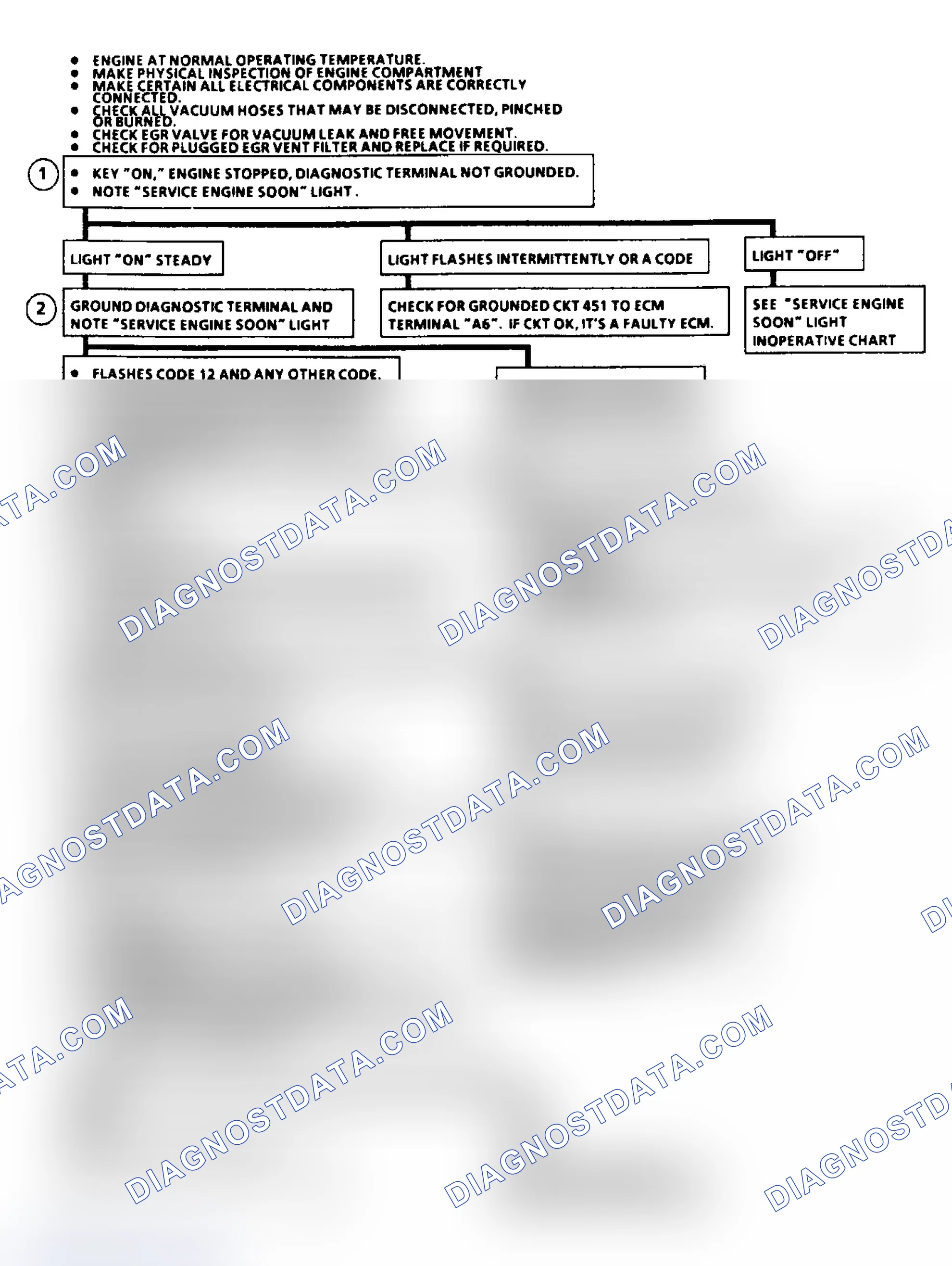 Scheme 30: Diagnostic Circuit Check Flow Chart