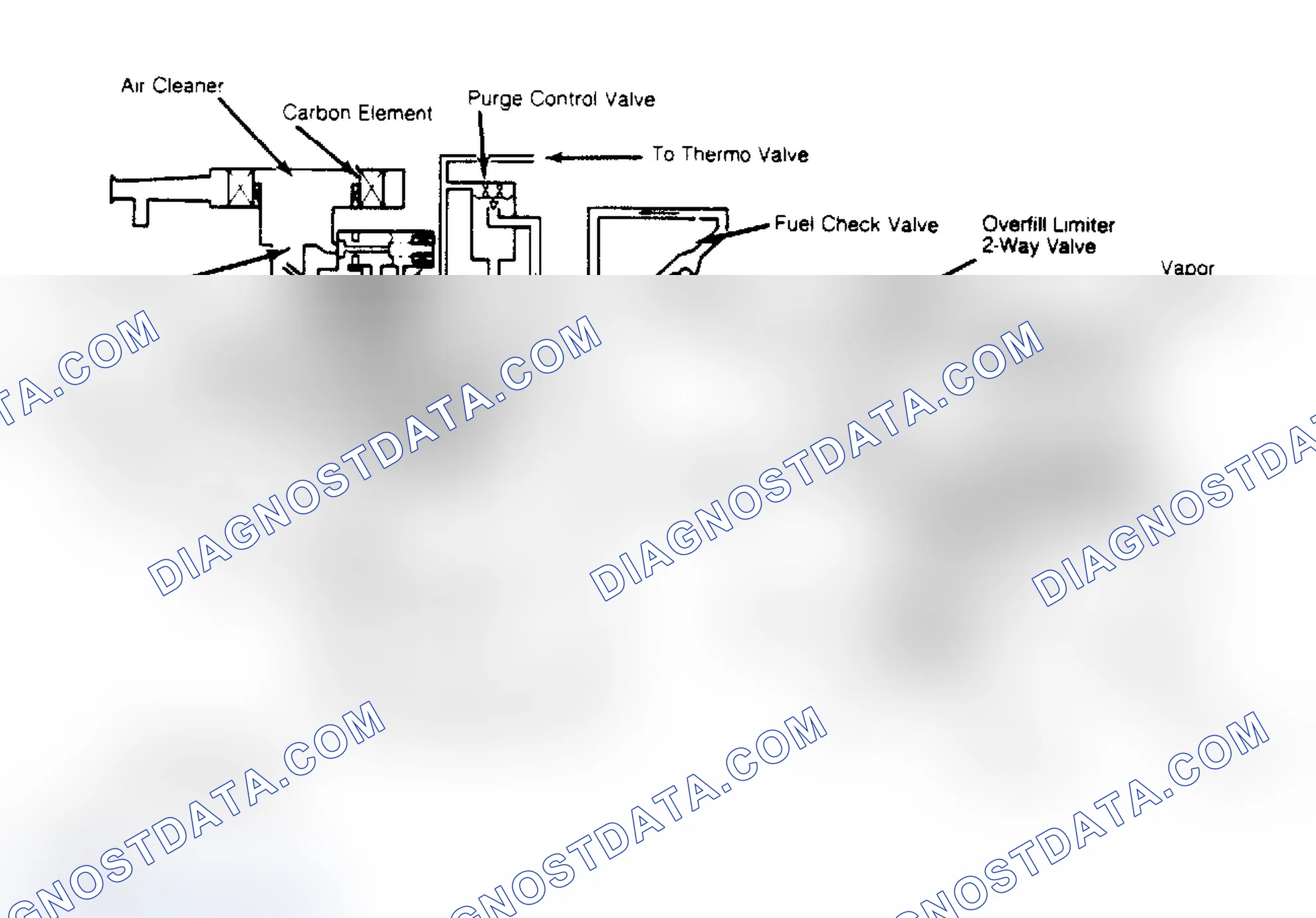 Fig. 1: Fuel Evaporation System (Pickup Shown; Other Models Similar)