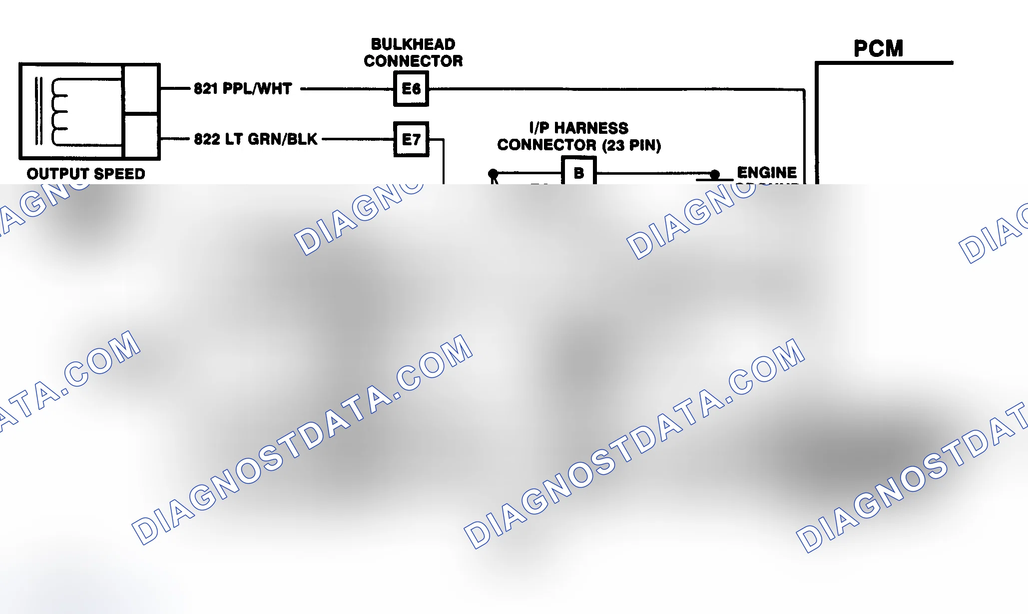 Scheme 123: DTC 16 Schematic (6.5L Diesel) Vehicle Speed Signal Buffer Fault