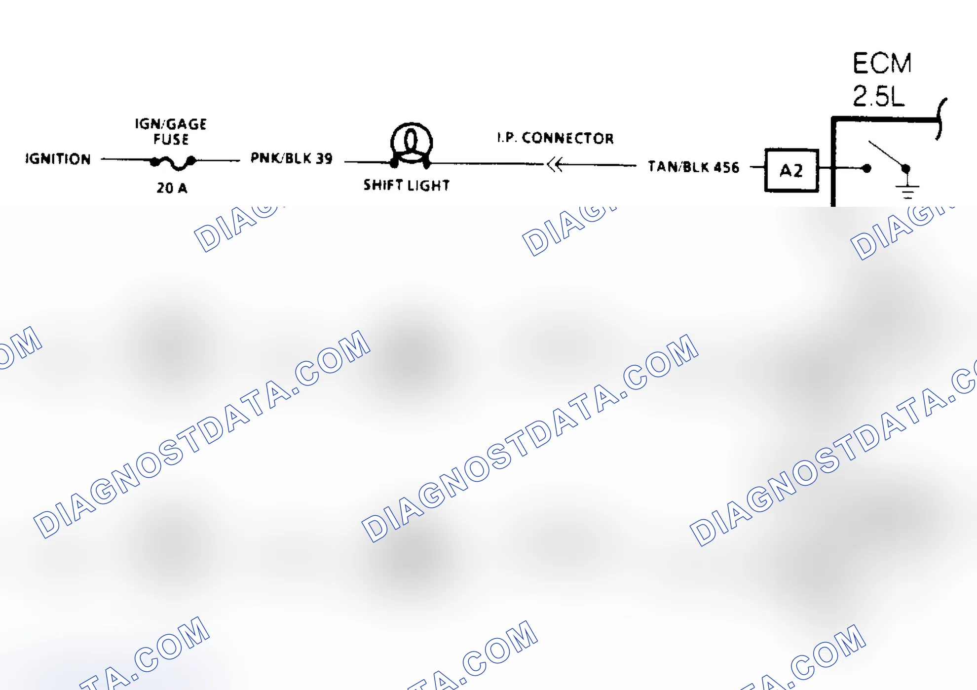 Scheme 140: Manual Transmission Shift Light Check Schematic