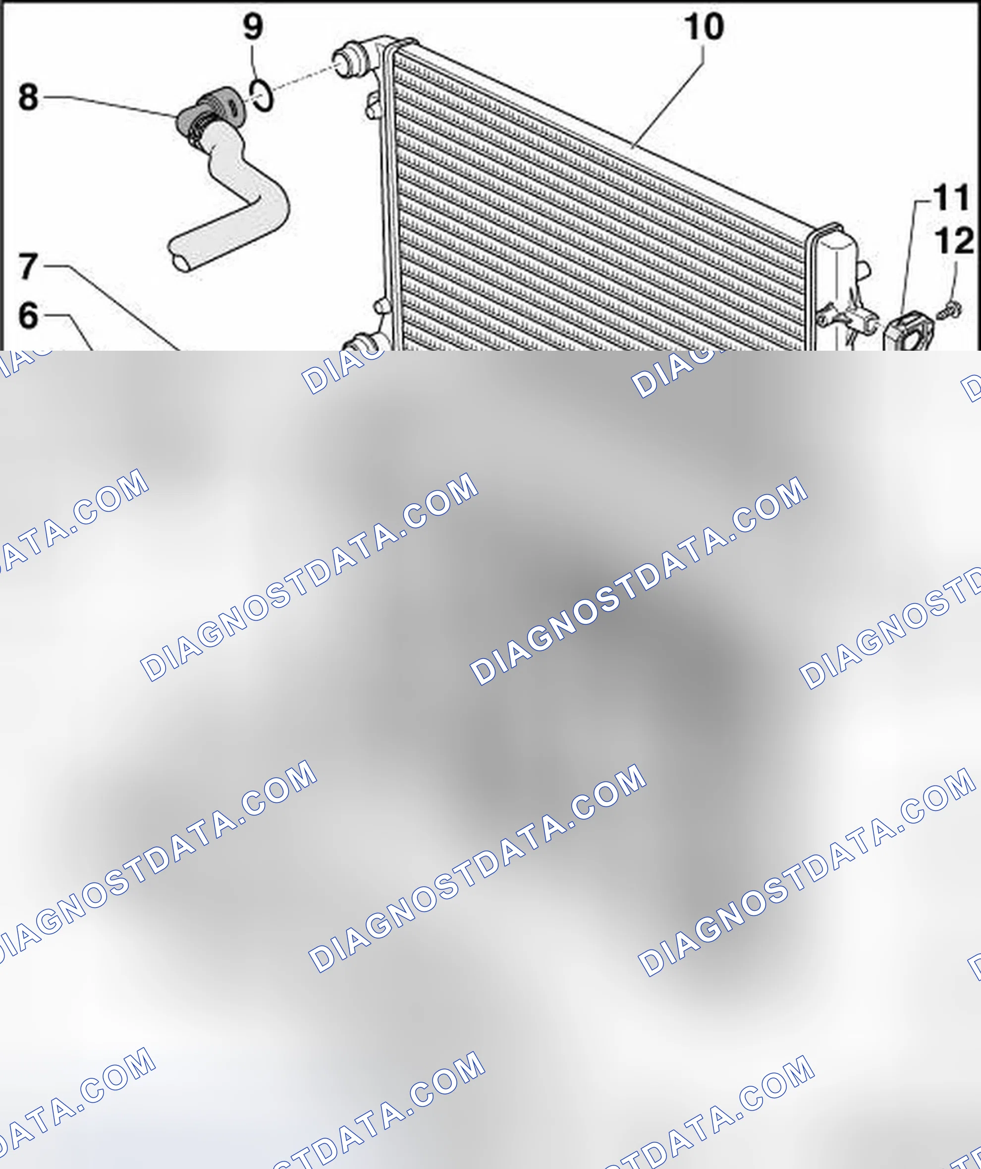 Scheme 188: RADIATOR AND RADIATOR FAN COMPONENT OVERVIEW