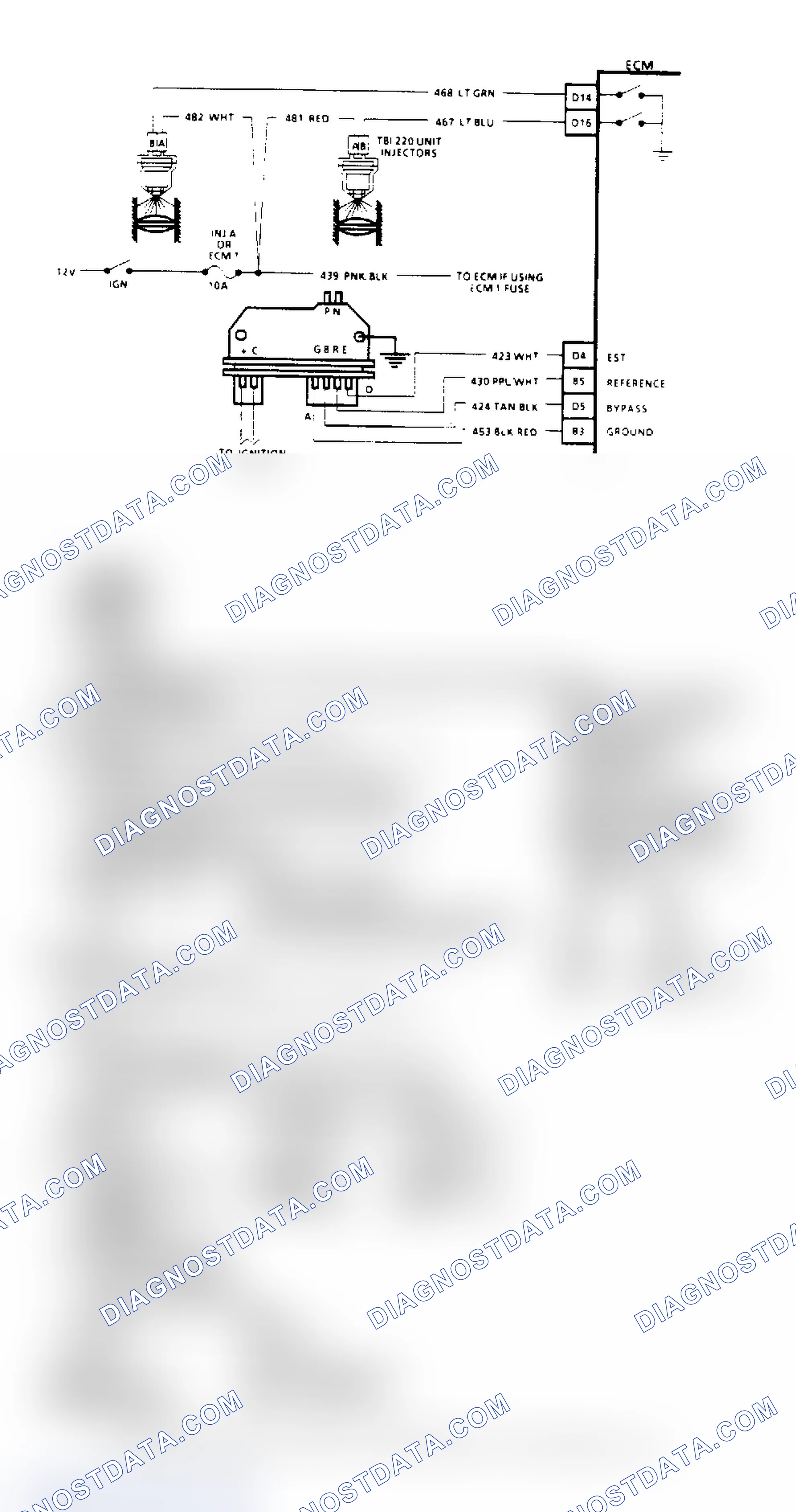Scheme 57: Chart A4, Injector Circuit Diagnosis (All Other Models)
