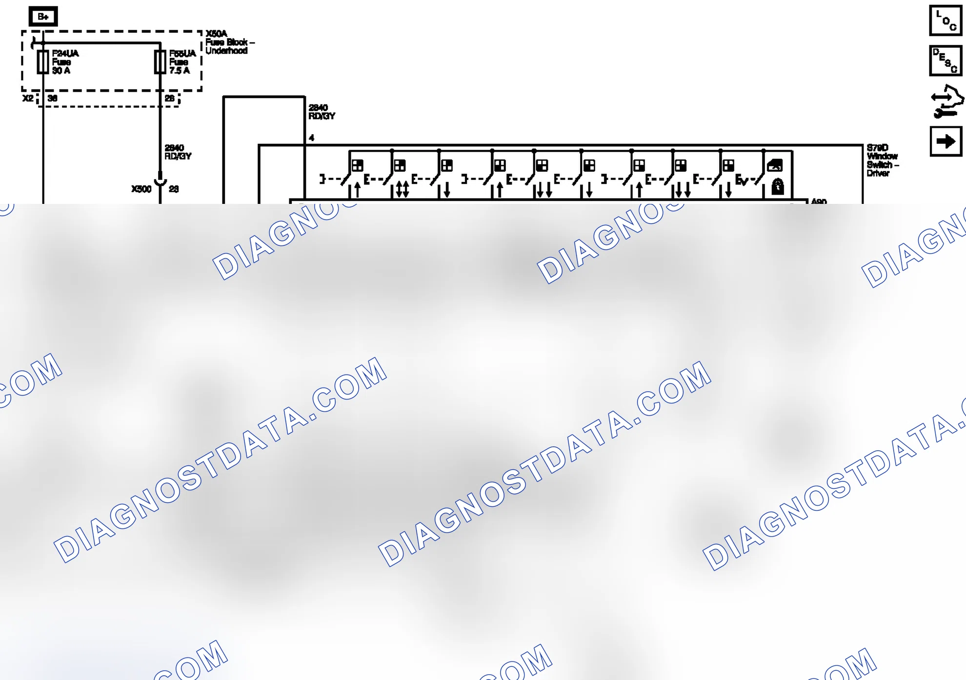 Scheme 1: Driver Door Wiring Schematics