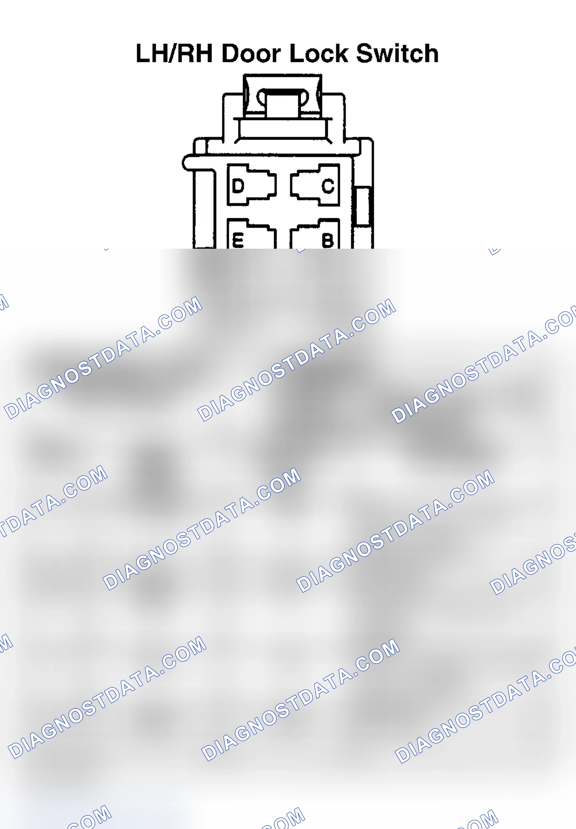 Scheme 54: DOOR LOCK SWITCH (LH & RH)