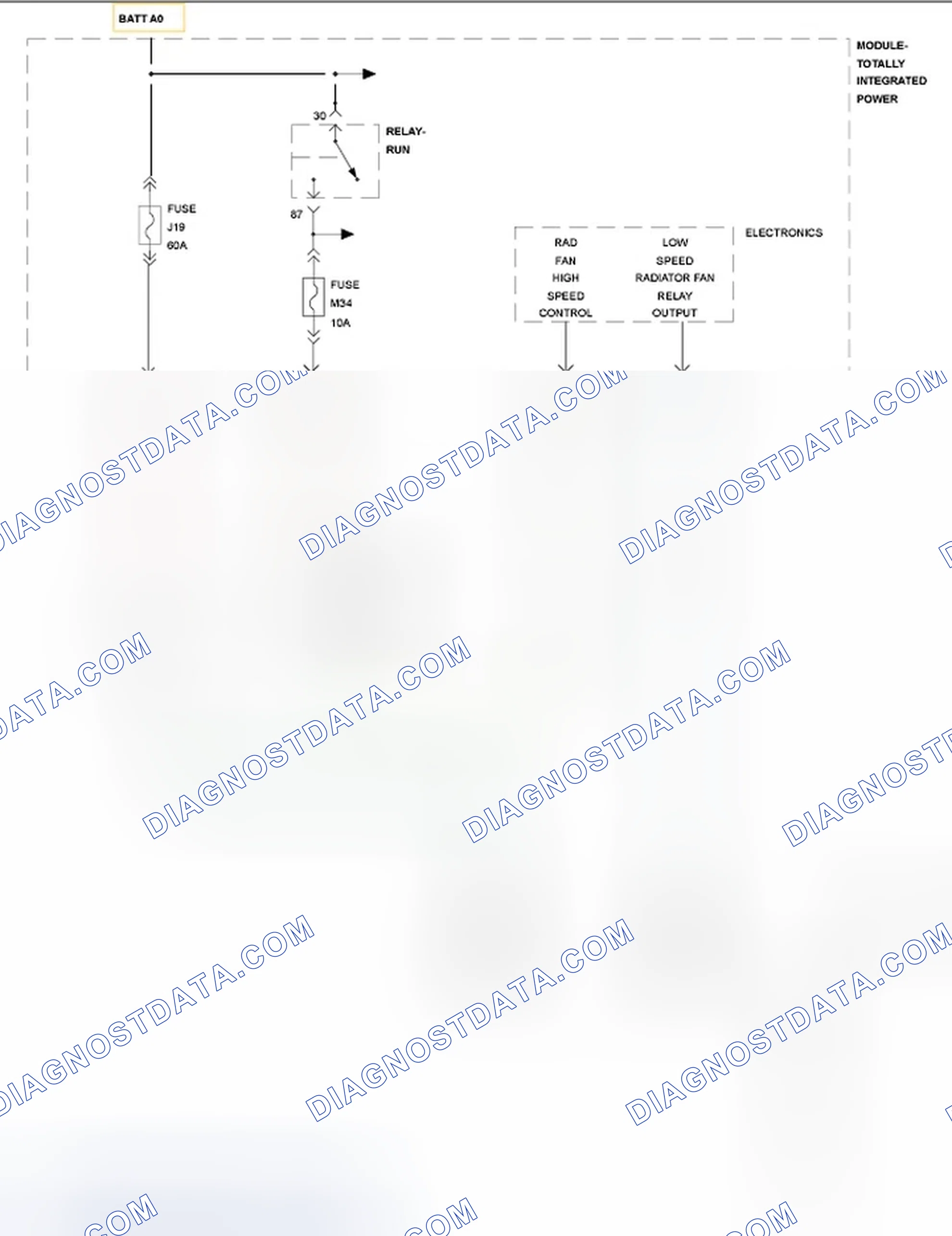 Scheme 362: P0691-COOLING FAN 1 CONTROL CIRCUIT LOW