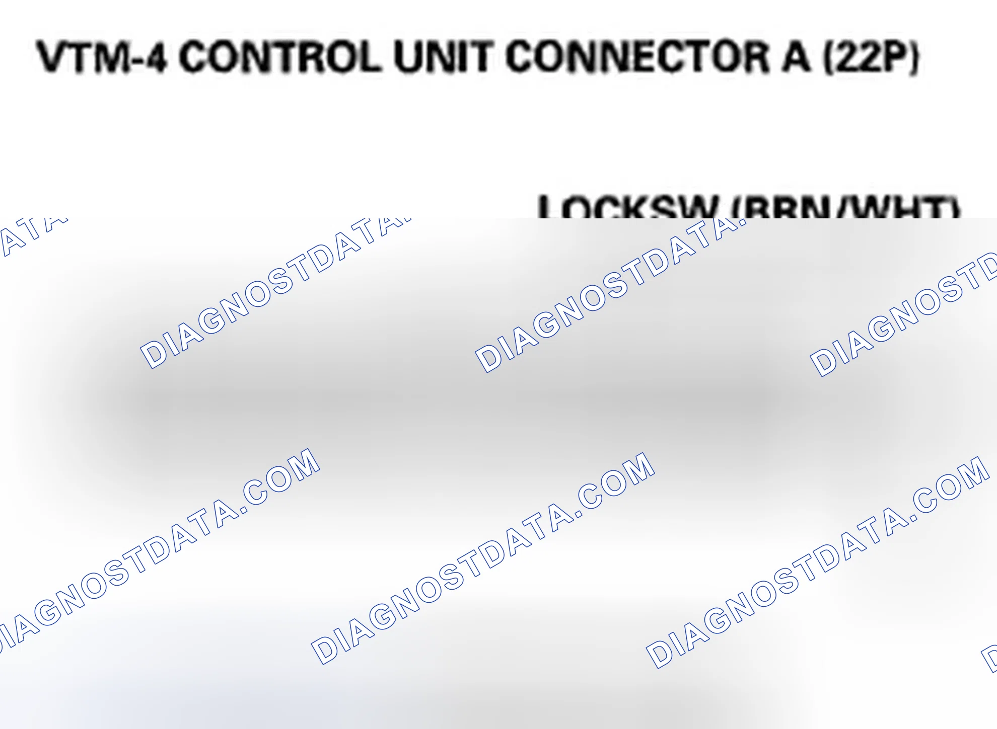 Scheme 74: The VTM-4 LOCK indicator does not come on when the VTM-4 LOCK switch is pressed