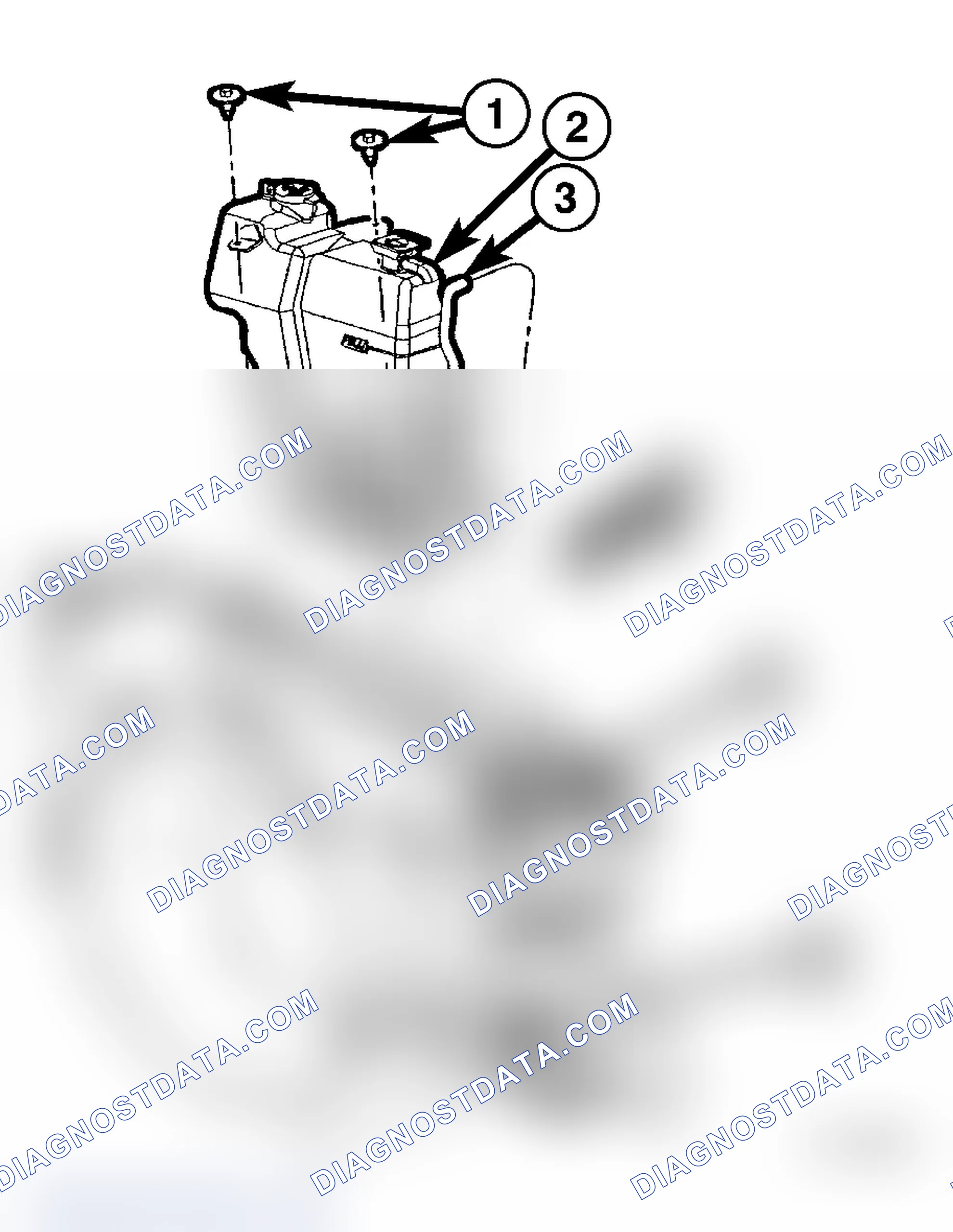 Scheme 15: COOLANT RECOVERY CONTAINER-REMOVAL-3.7L/4.7L/5.7L ENGINE