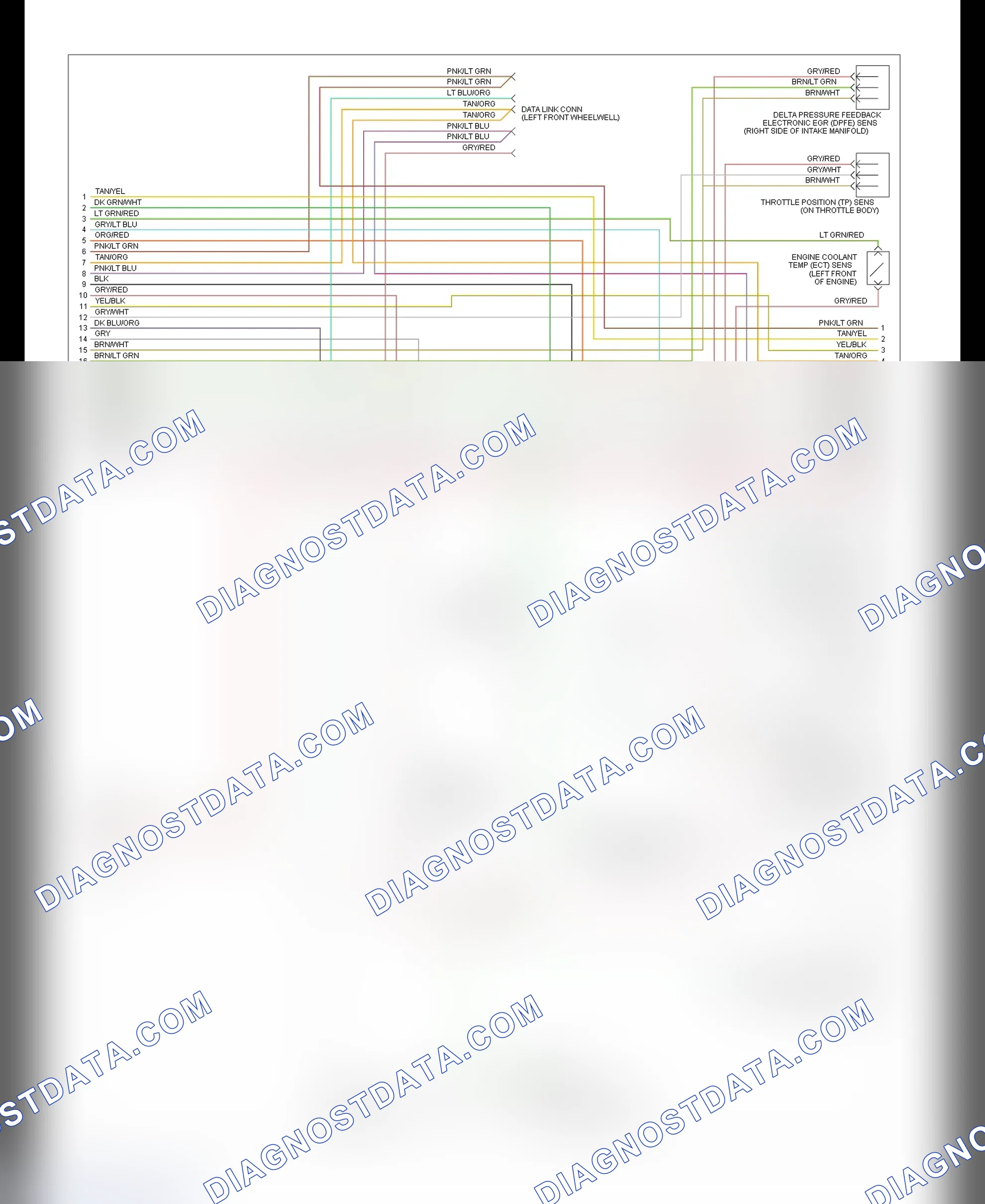 Scheme 119: EEC-IV Wiring Diagram (Town Car 4.6L - 2 Of 3)