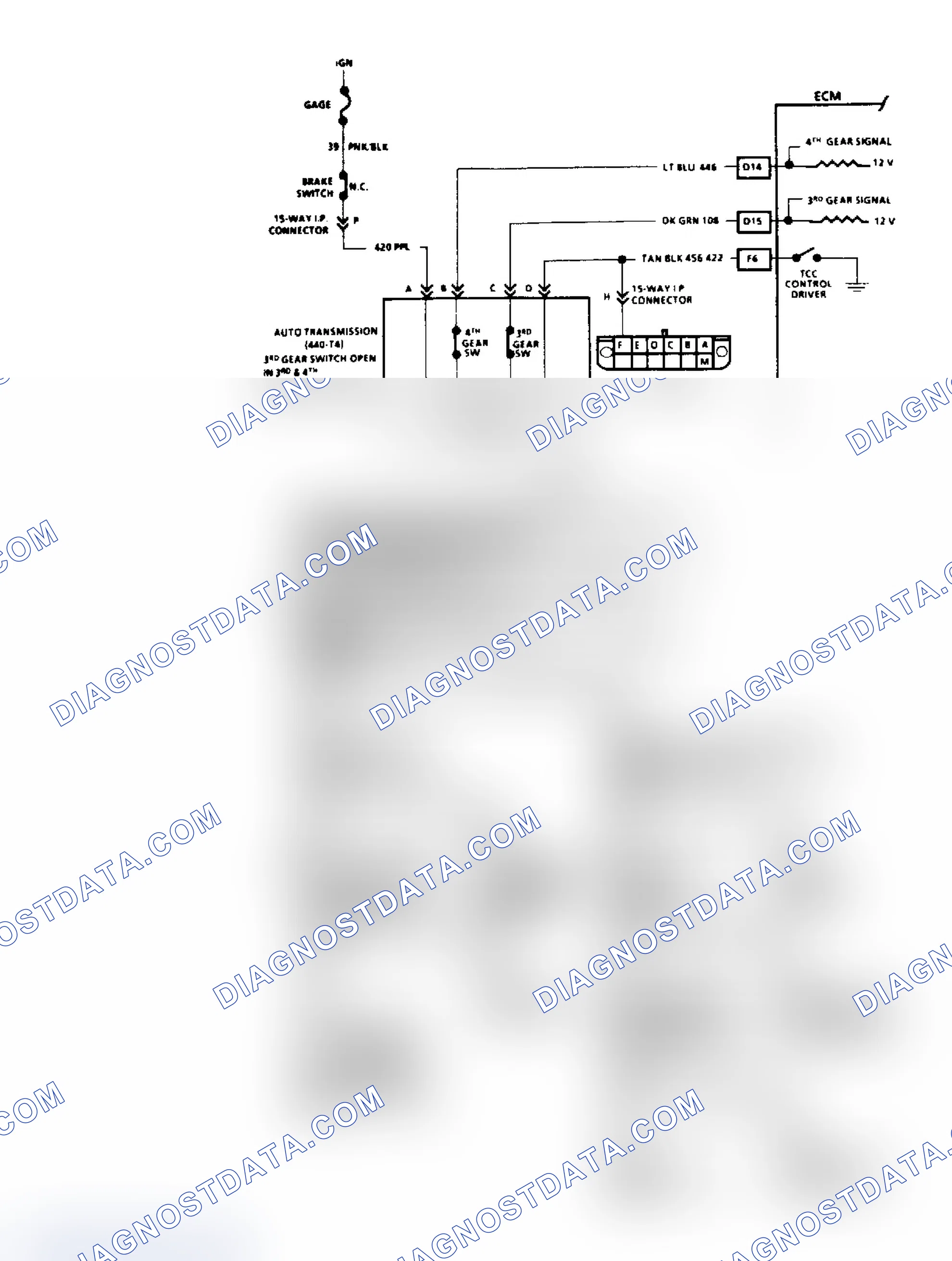 Scheme 156: Chart C-8B, Torque Converter Clutch (A Body)